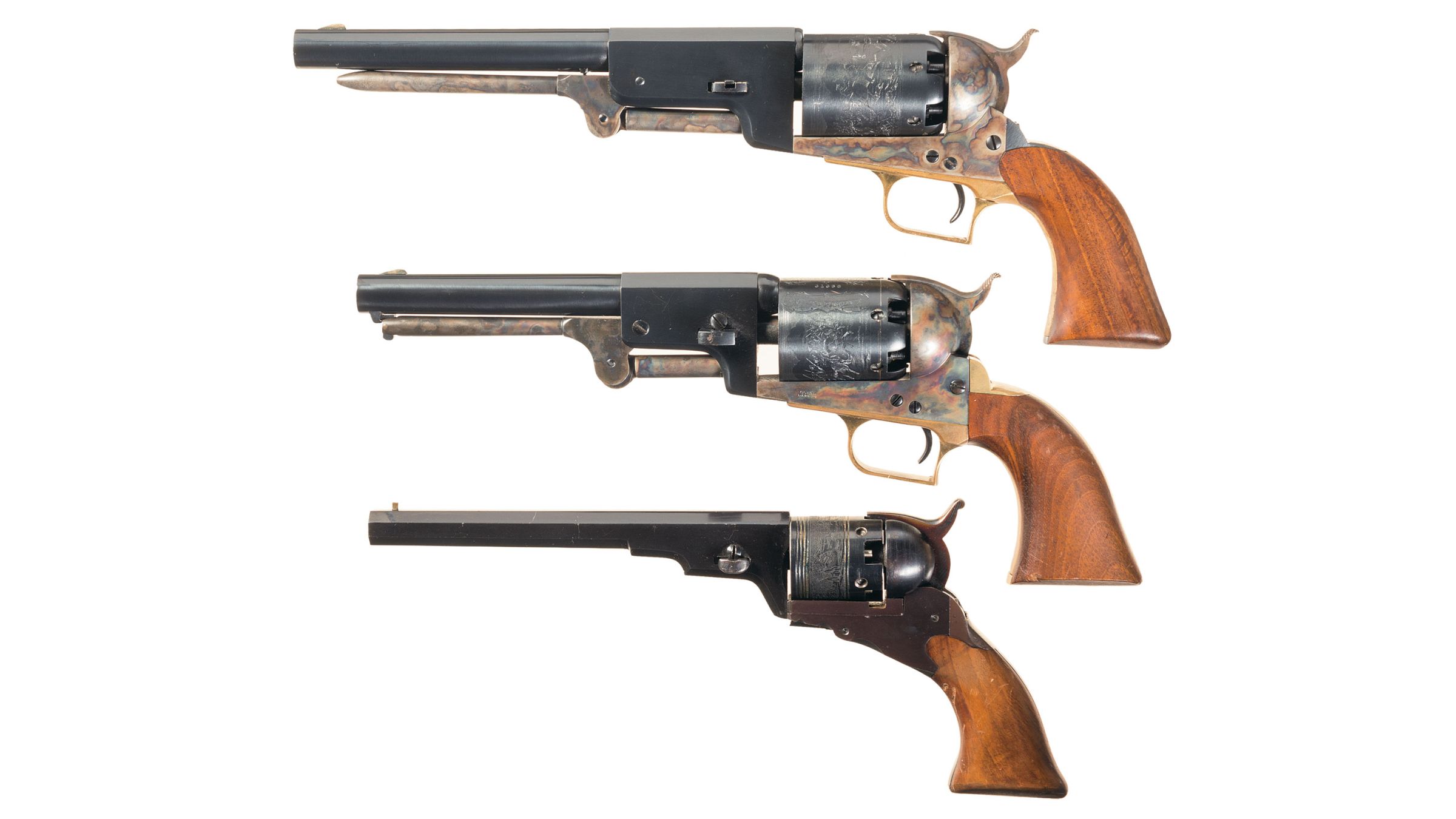 Three Modern Percussion Revolvers 