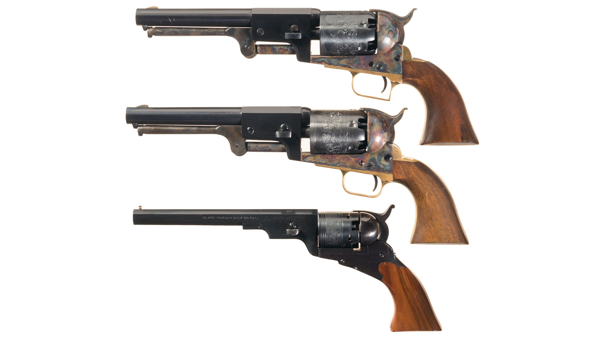 Three Reproduction Percussion Revolvers | Rock Island Auction