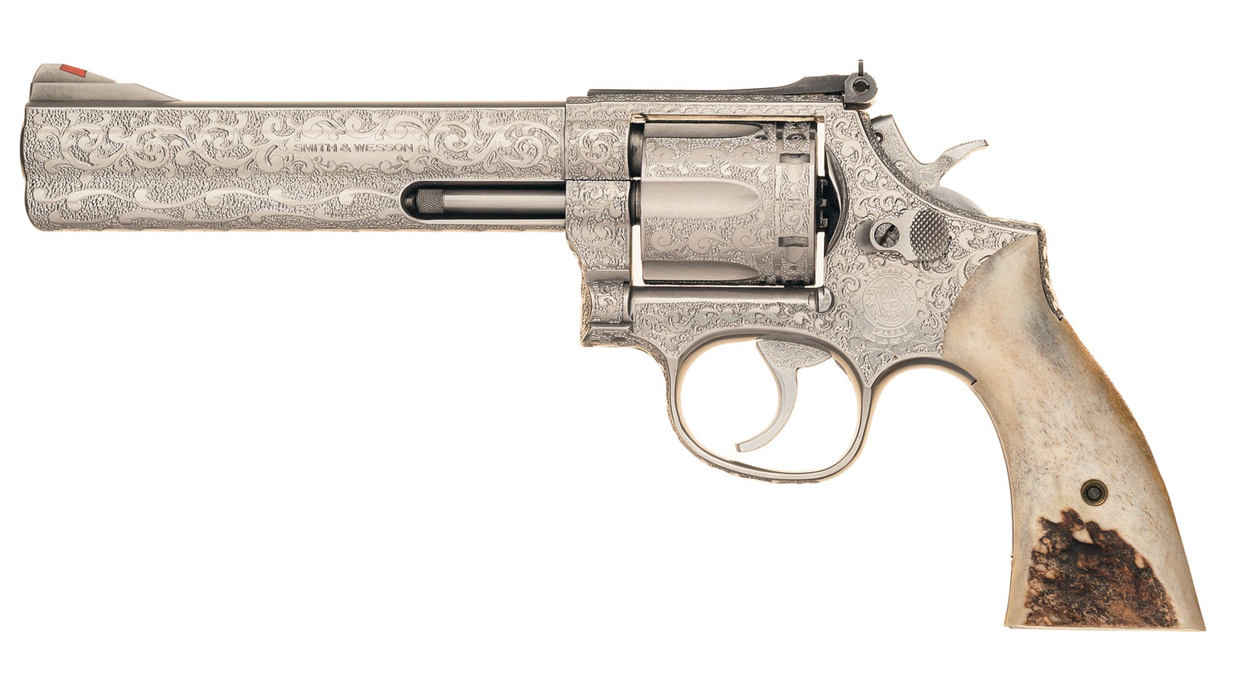 Engraved Smith & Wesson Model 686-1 Double Action Revolver | Rock
