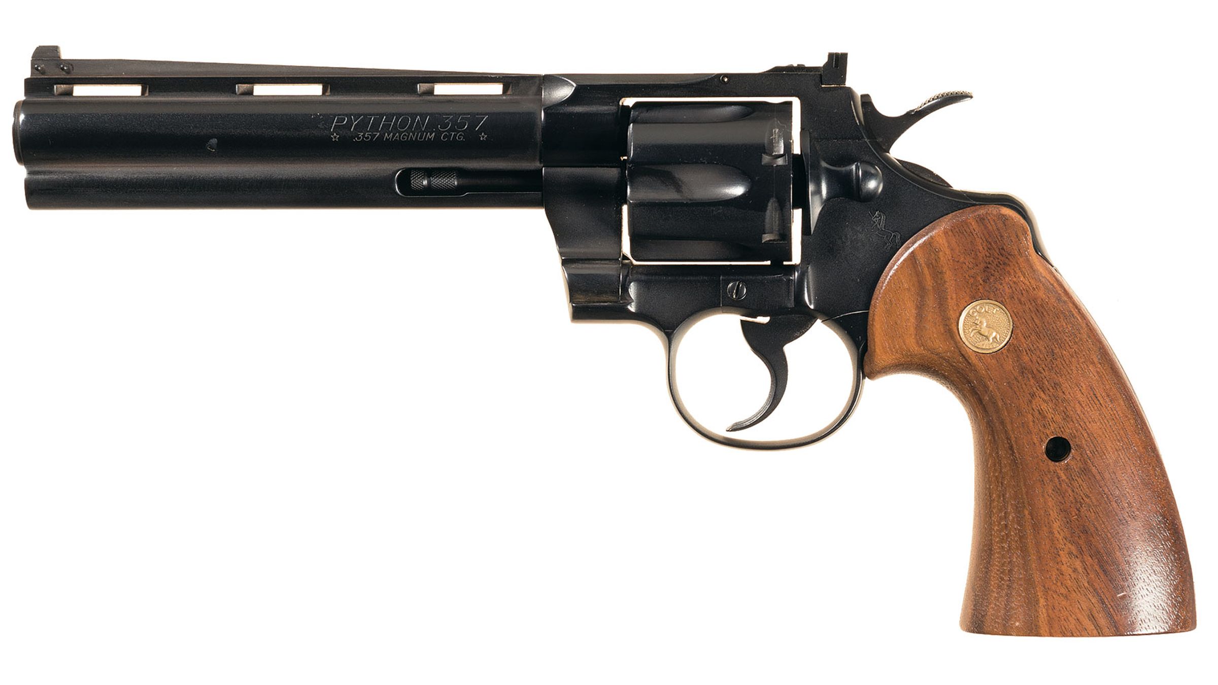Early Production Colt Python Double Action Revolver with Letter | Rock ...