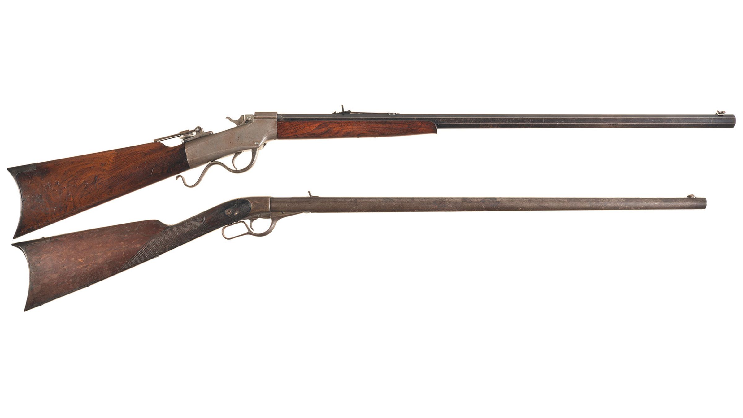 Two Antique Single Shot Rifles Rock Island Auction