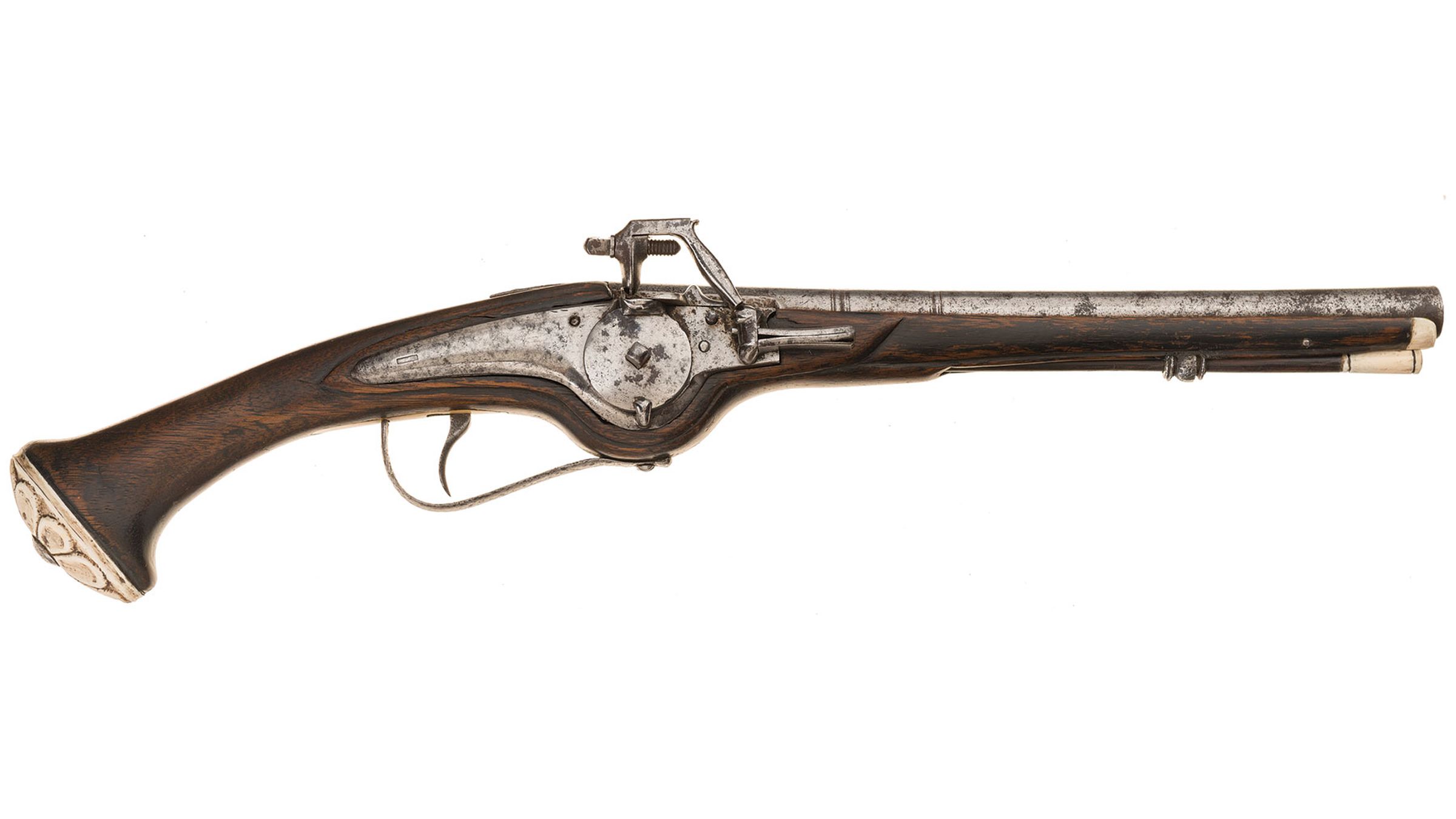 16th Century Germanic Style Wheel Lock Pistol Rock Island Auction