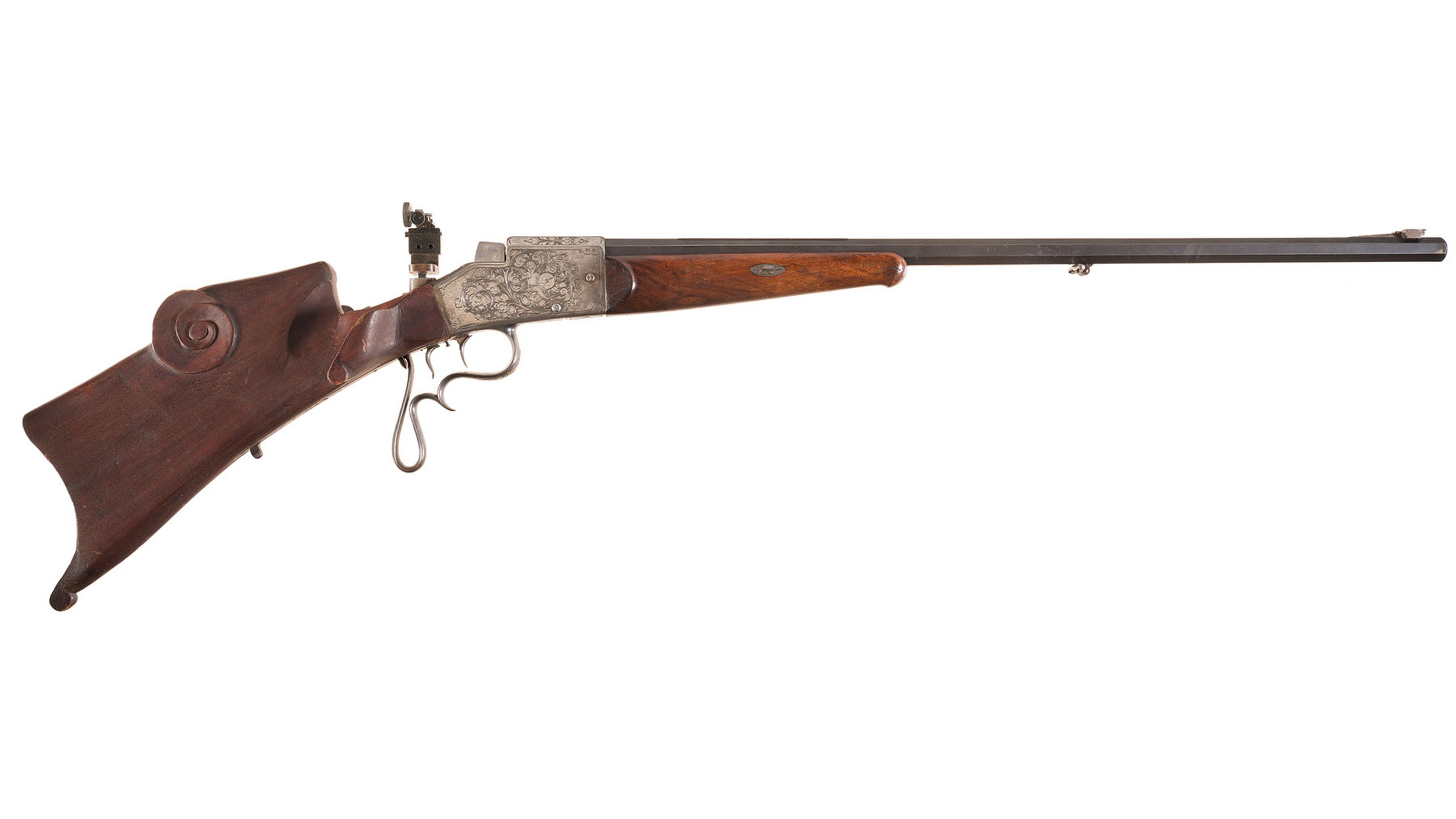 Engraved Haenel Original Aydt Schuetzen Rifle | Rock Island Auction