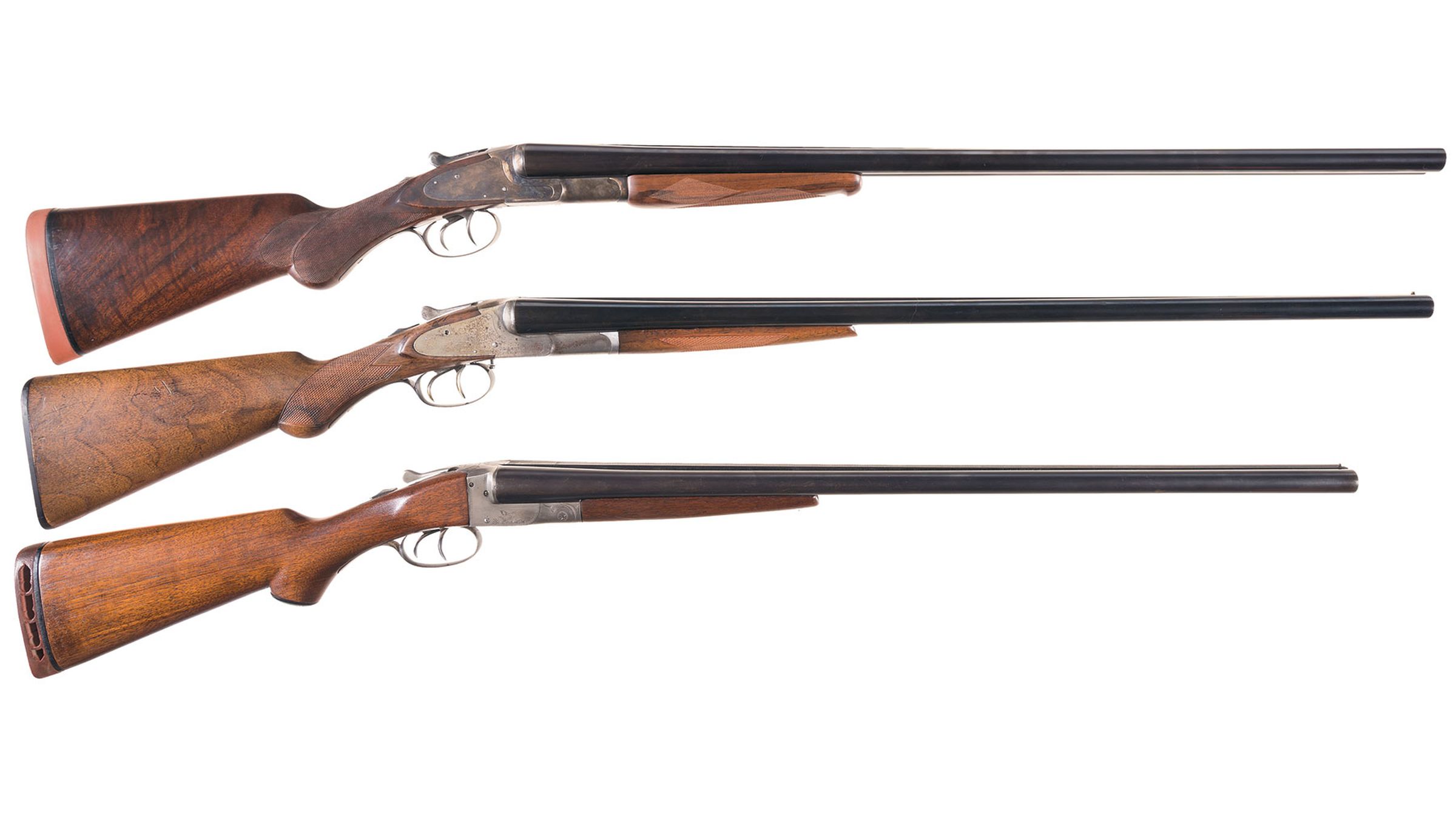 Three Double Barrel Shotguns | Rock Island Auction