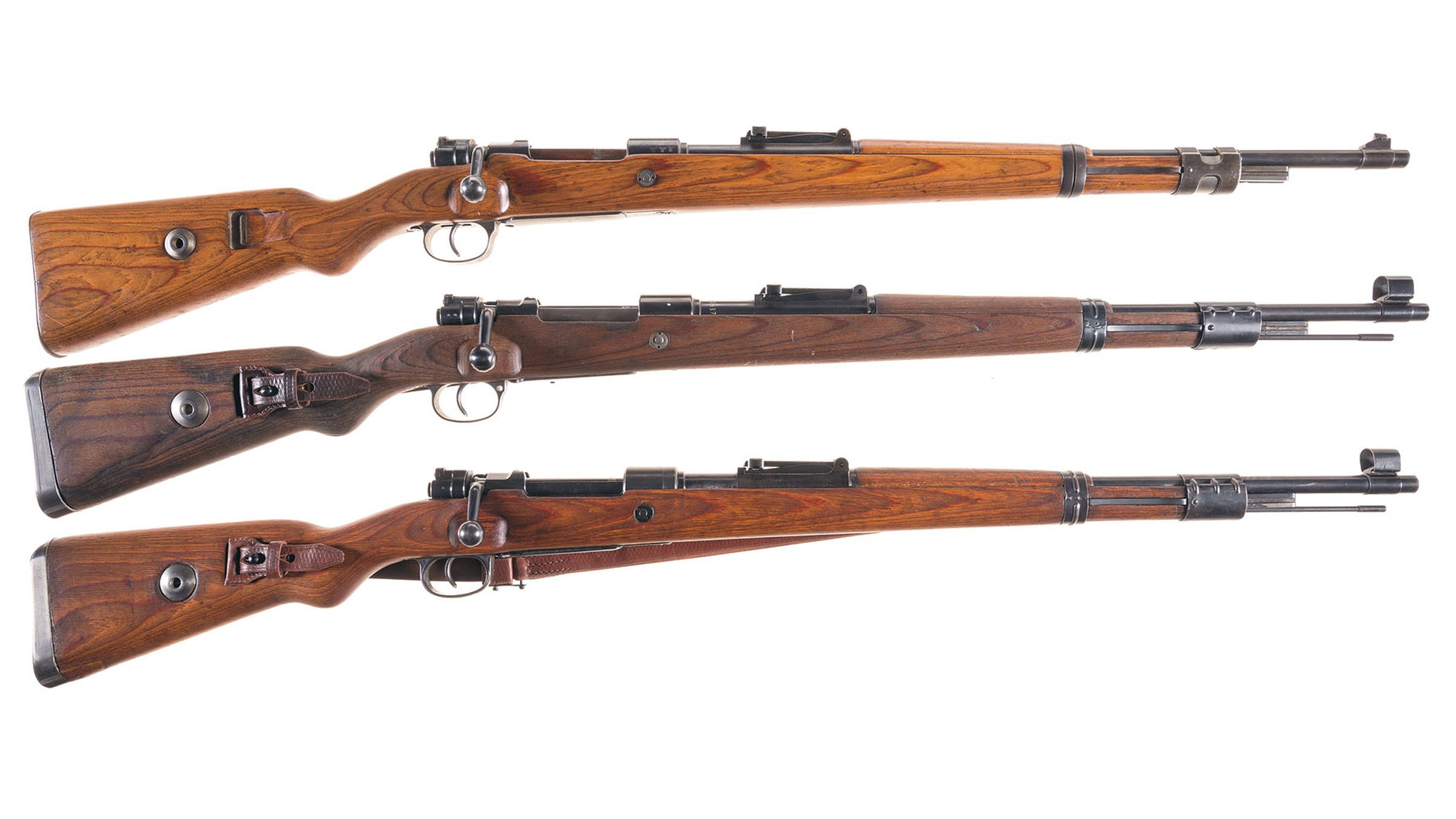Three World War II Nazi Bolt Action Mauser Rifles | Rock