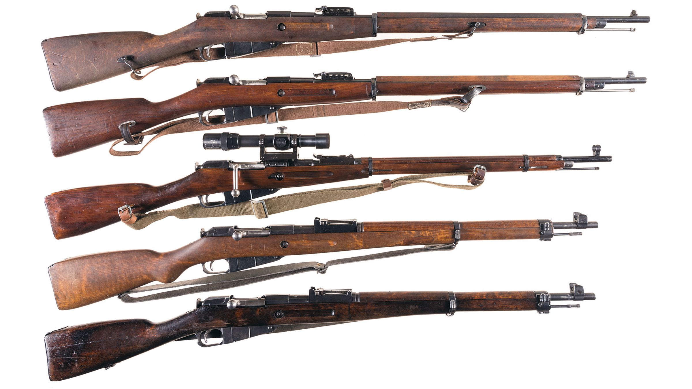 Five Mosin-Nagant Bolt Action Rifles | Rock Island Auction