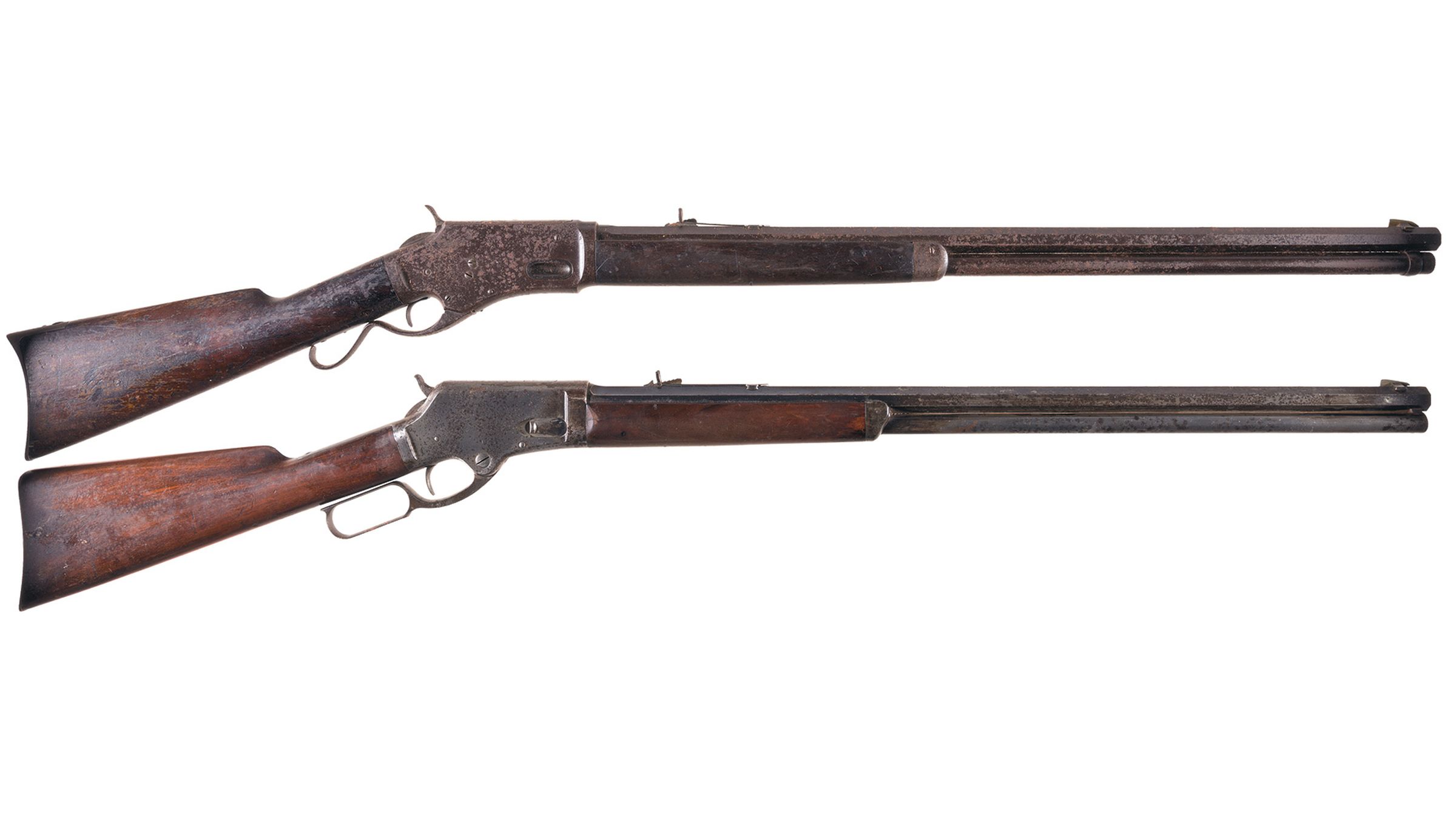 Two Antique American Lever Action Rifles | Rock Island Auction