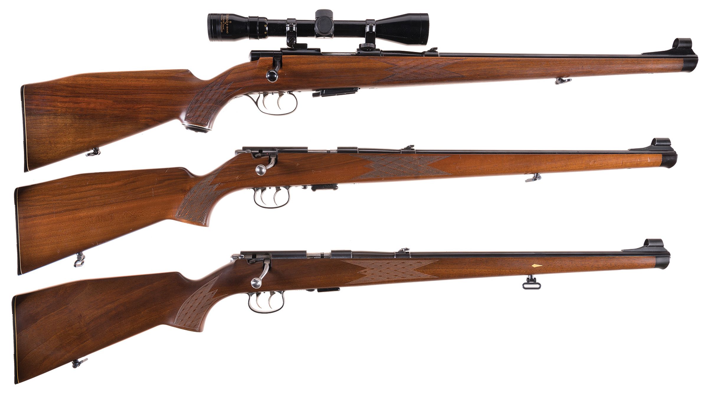 Three Anschutz Bolt Action Carbines | Rock Island Auction