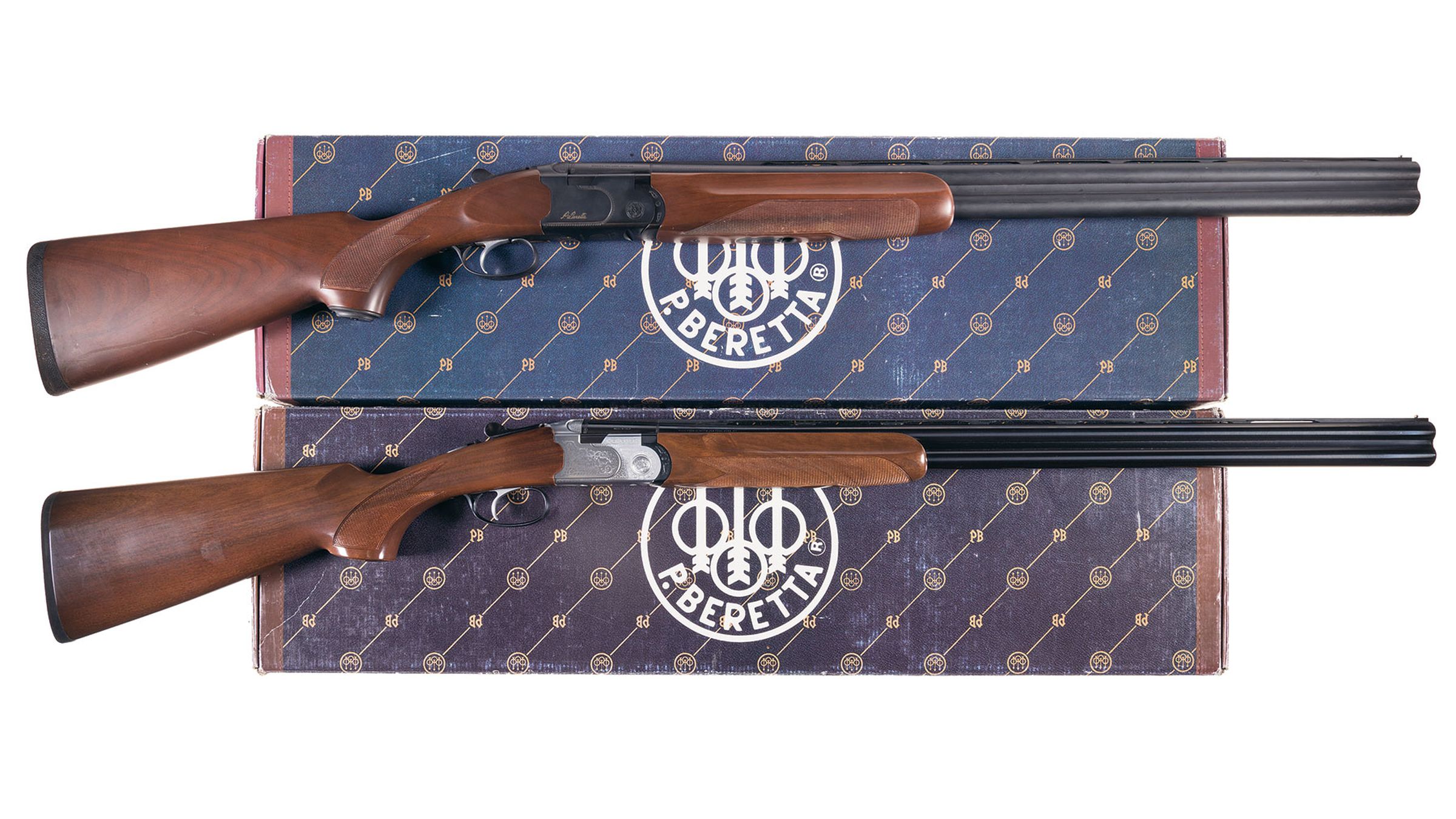 Two Beretta Over/Under Shotguns with Boxes | Rock Island Auction