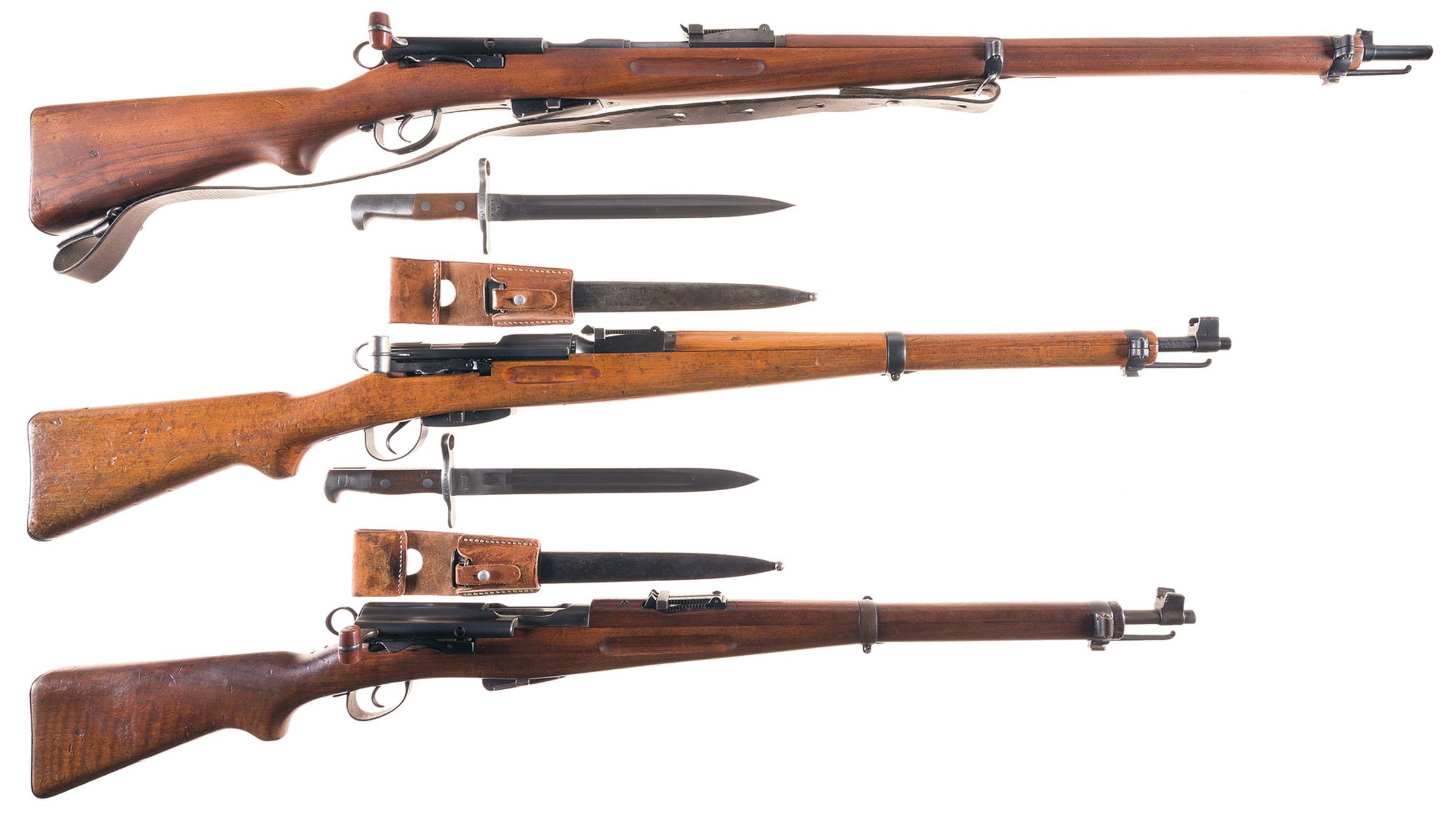 Three Swiss Military Straight Pull Bolt Action Rifles | Rock Island Auction