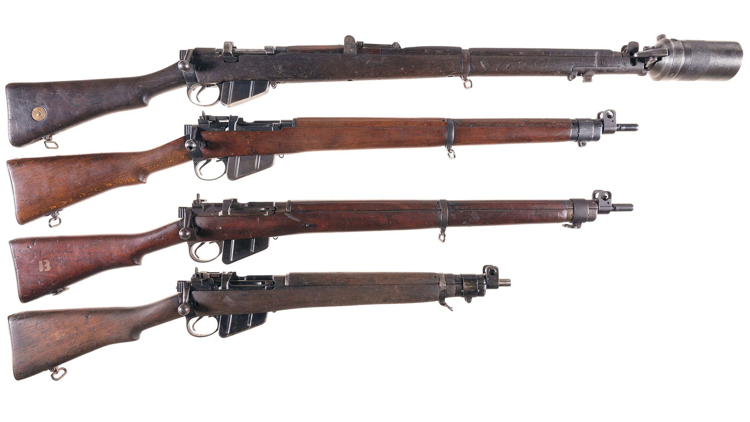 Four British Military Rifles Rock Island Auction