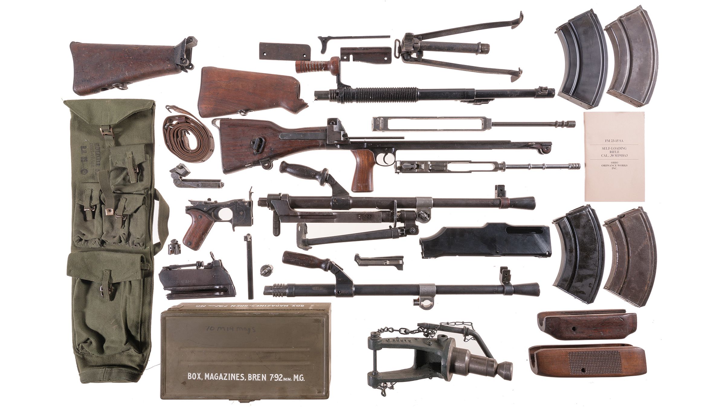 Components and Accessories for the BAR and BREN Machine Guns Rock
