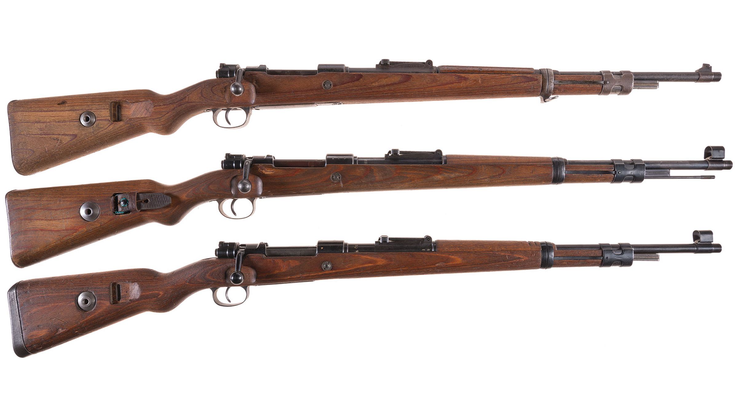 Three Mauser Model 98 Military Bolt Action Rifles Rock Island Auction 9299