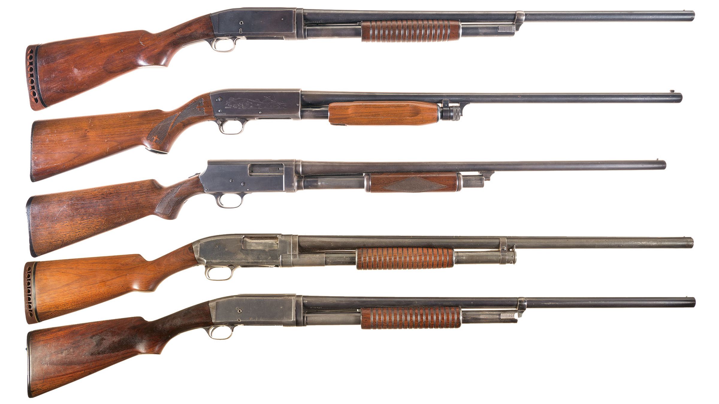 Five Slide Action Shotguns | Rock Island Auction