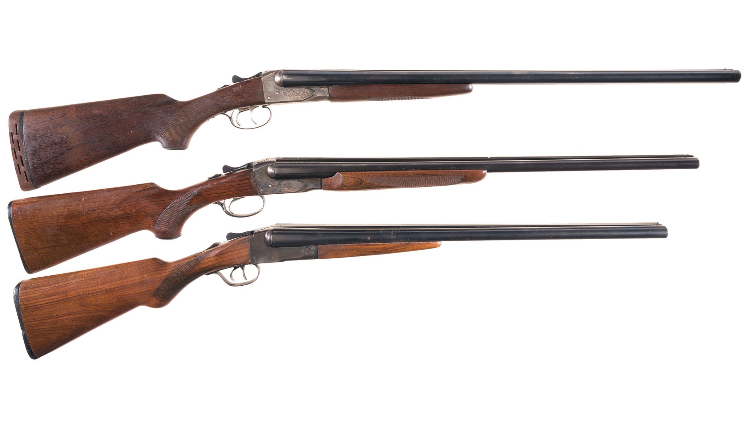 Three Engraved Double Barrel Shotguns | Rock Island Auction