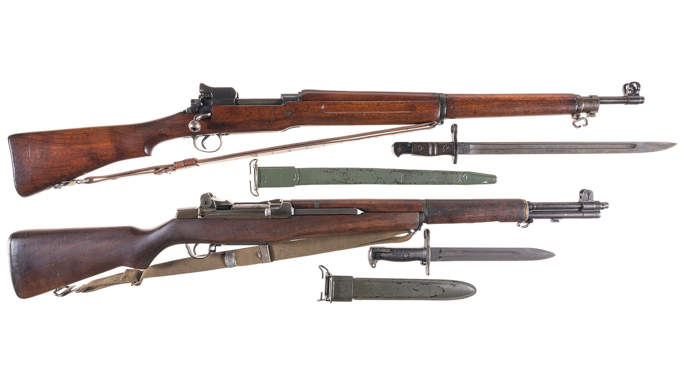 Two U.S. Military Rifles with Bayonets | Rock Island Auction