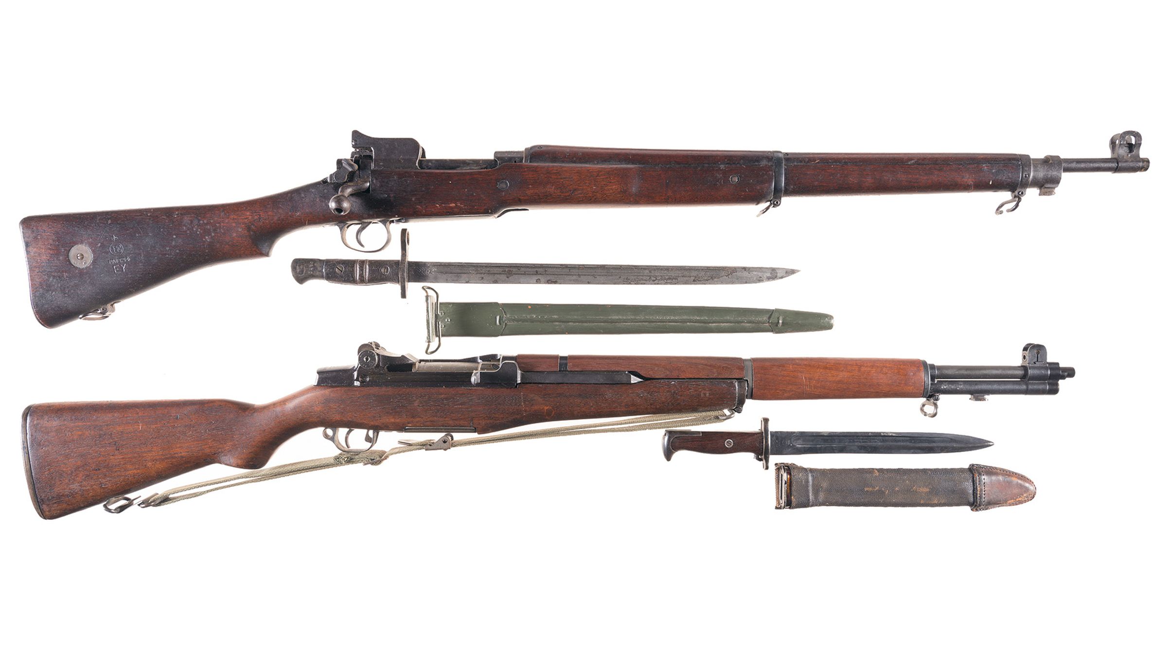 Two Military Rifles with Bayonets | Rock Island Auction