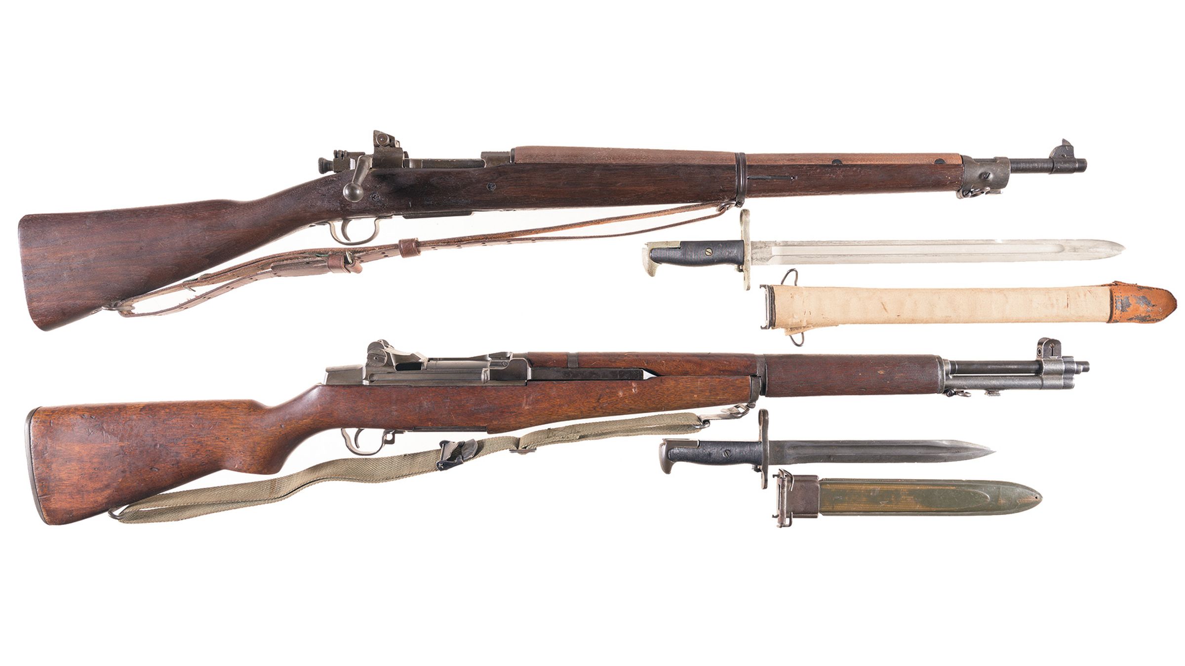 Two World War II U.S. Military Rifles with Rock Island Auction