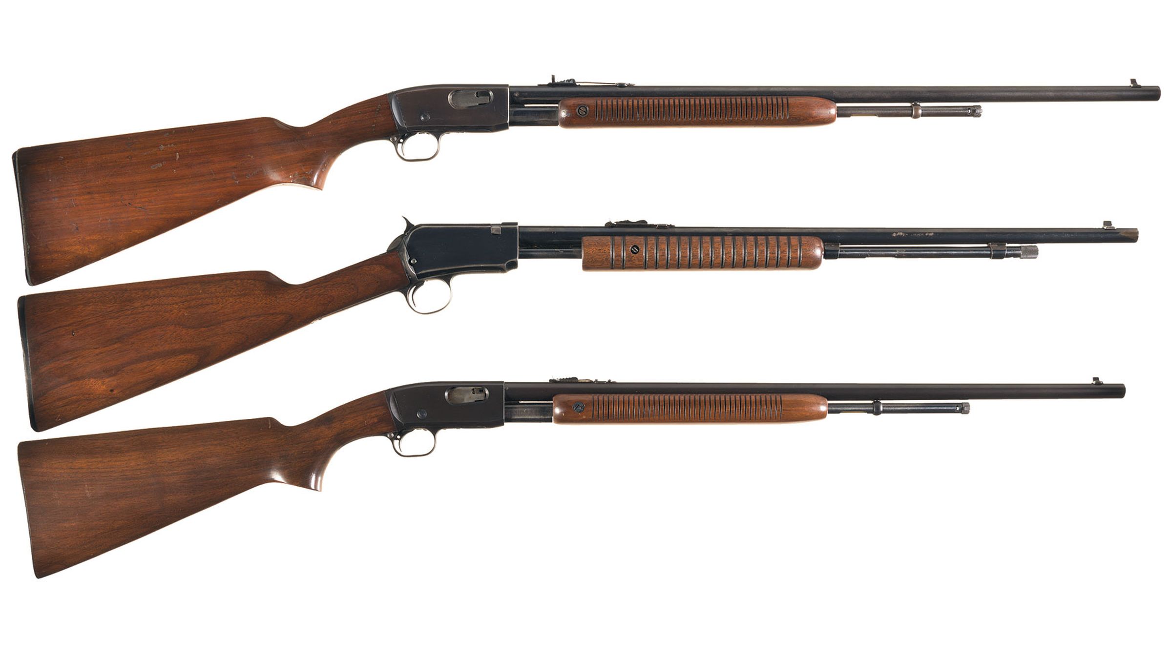 Three Slide Action Rifles | Rock Island Auction