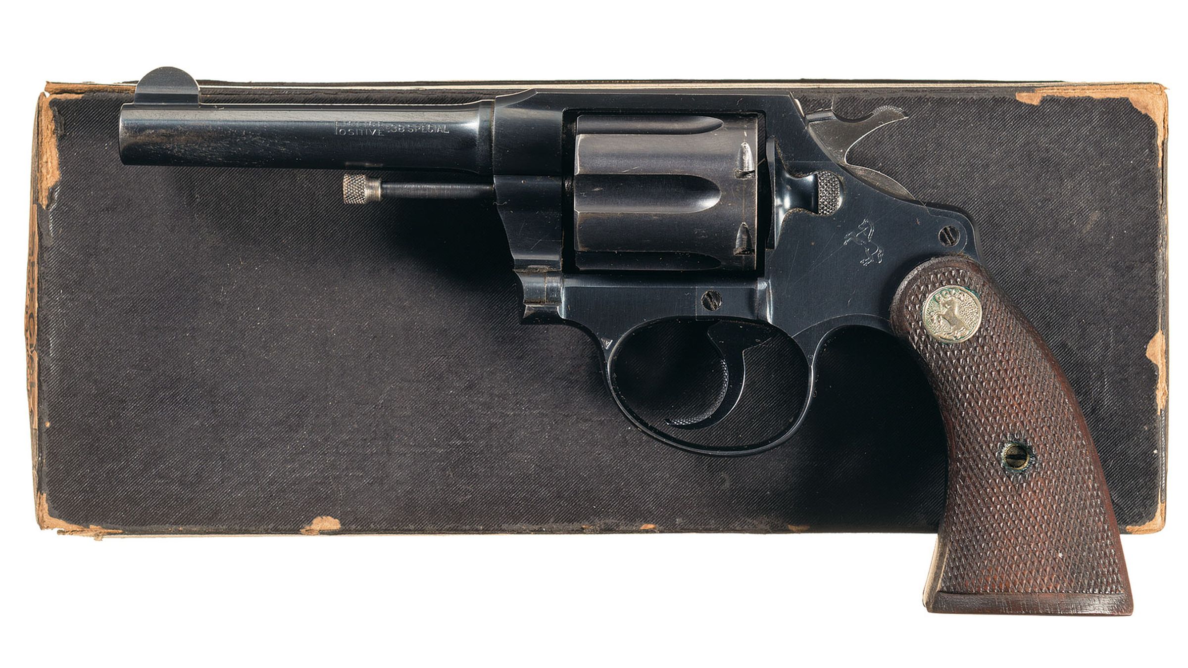 Colt Police Positive Double Action Revolver With Box Rock Island Auction 1991