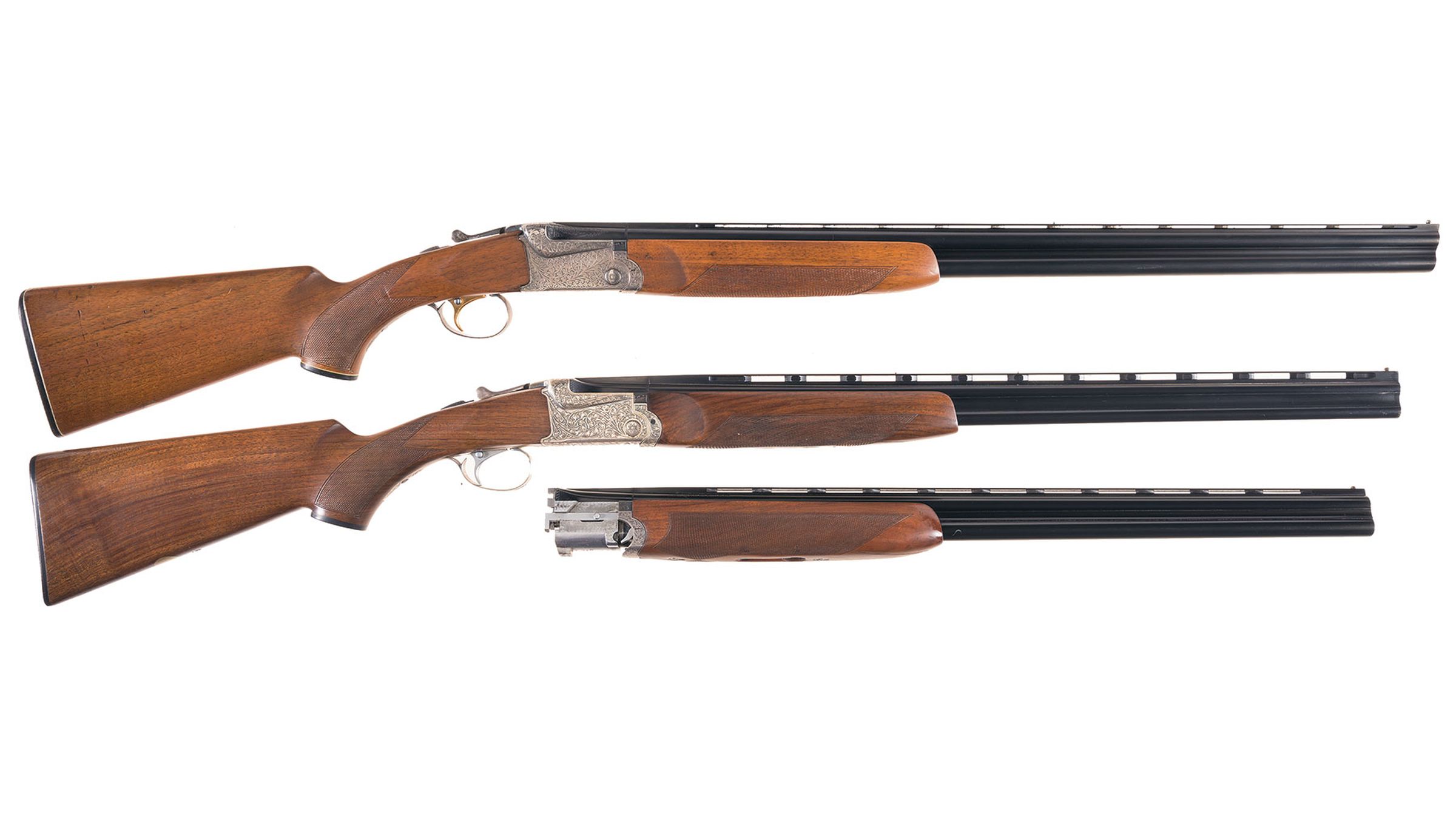 Two Engraved SKB Over/Under Shotguns | Rock Island Auction