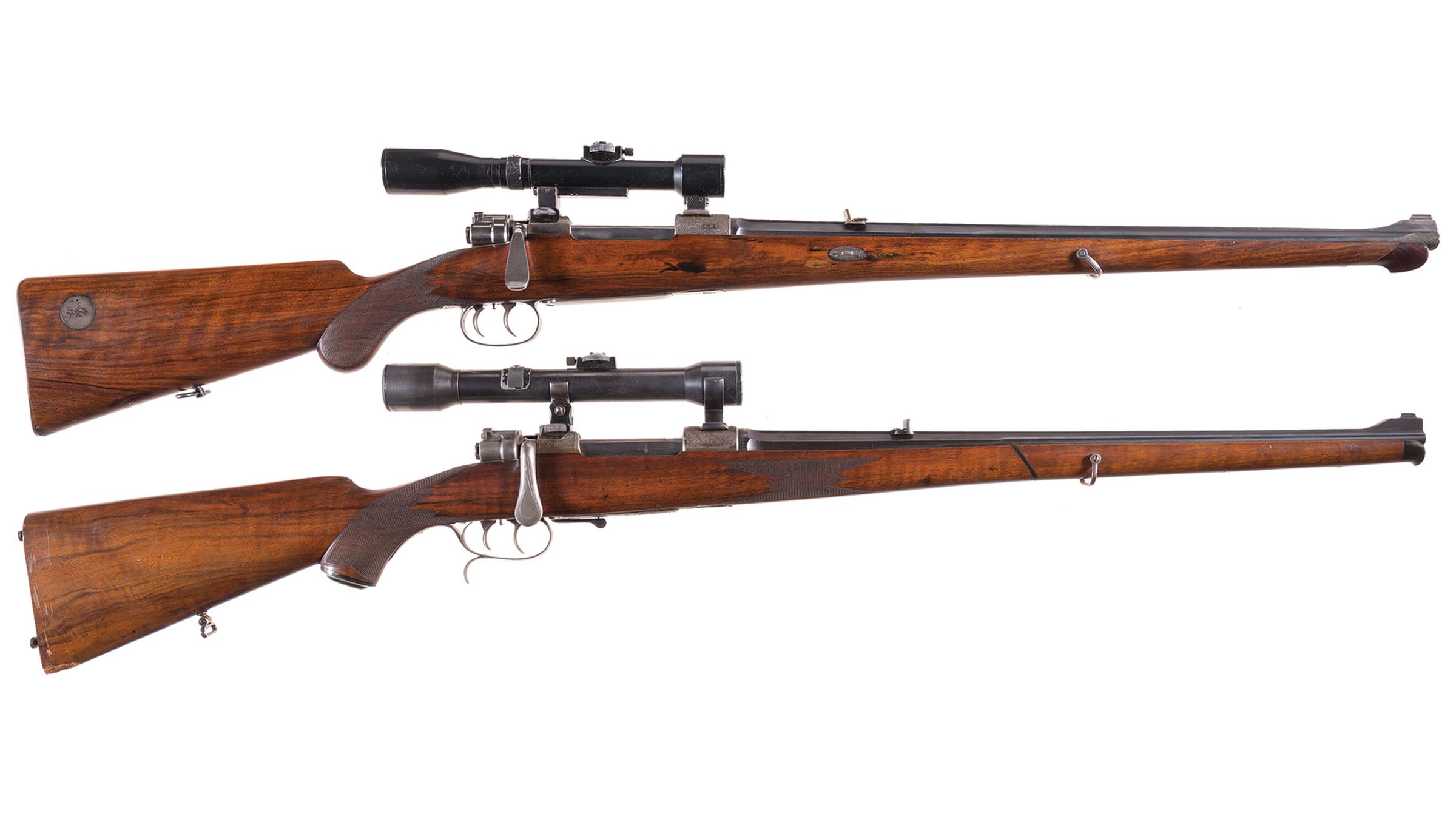 Two Scoped Mauser 98 Bolt Action Sporting Rifles | Rock Island Auction