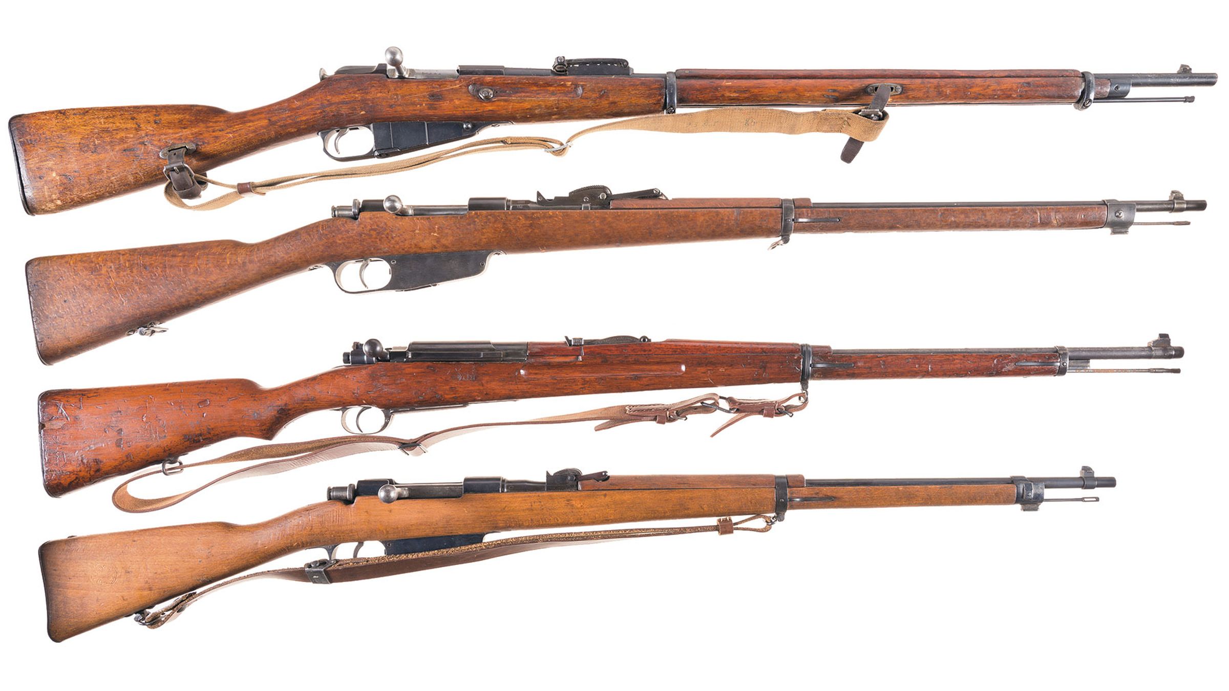 Four Military Bolt Action Rifles A Steyr Gewehr 88 Bolt Action Rifle ...