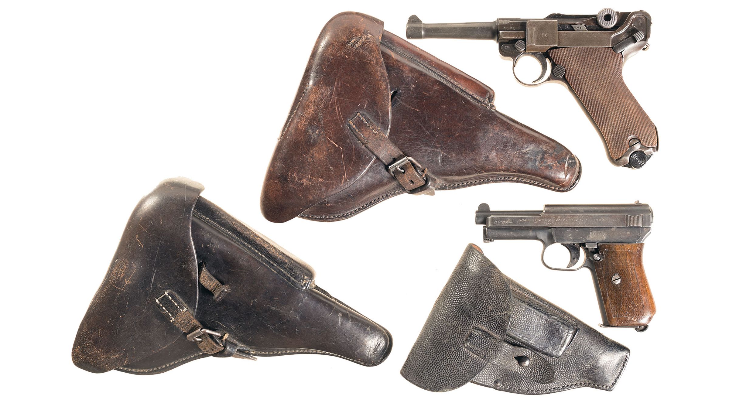 Two German Semi-Automatic Pistols with Holsters | Rock Island Auction