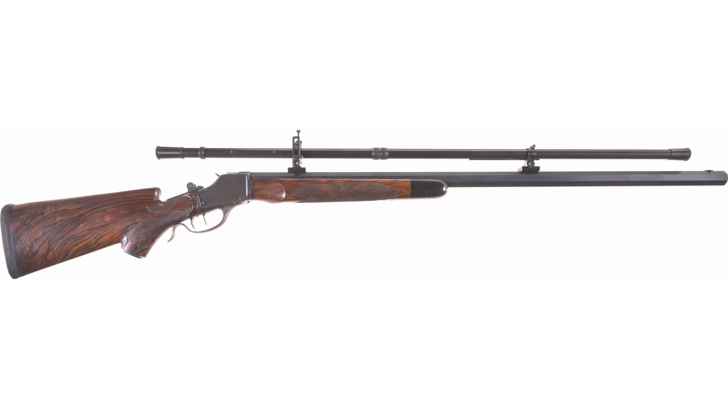 Custom Winchester Model 1885 High Wall Rifle with Scope | Rock Island ...