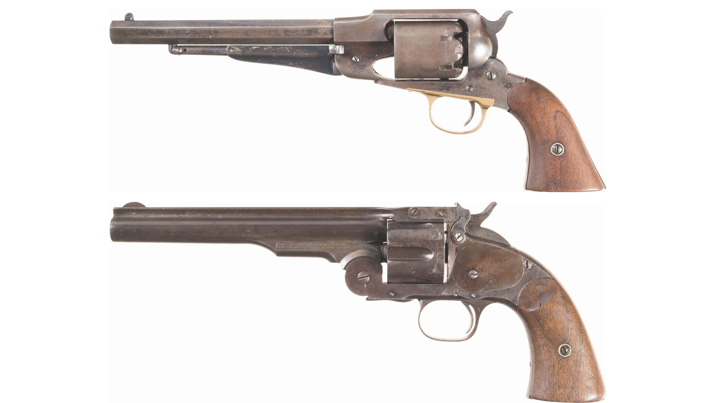 Two Antique U.S. Military Contract Revolvers | Rock Island Auction