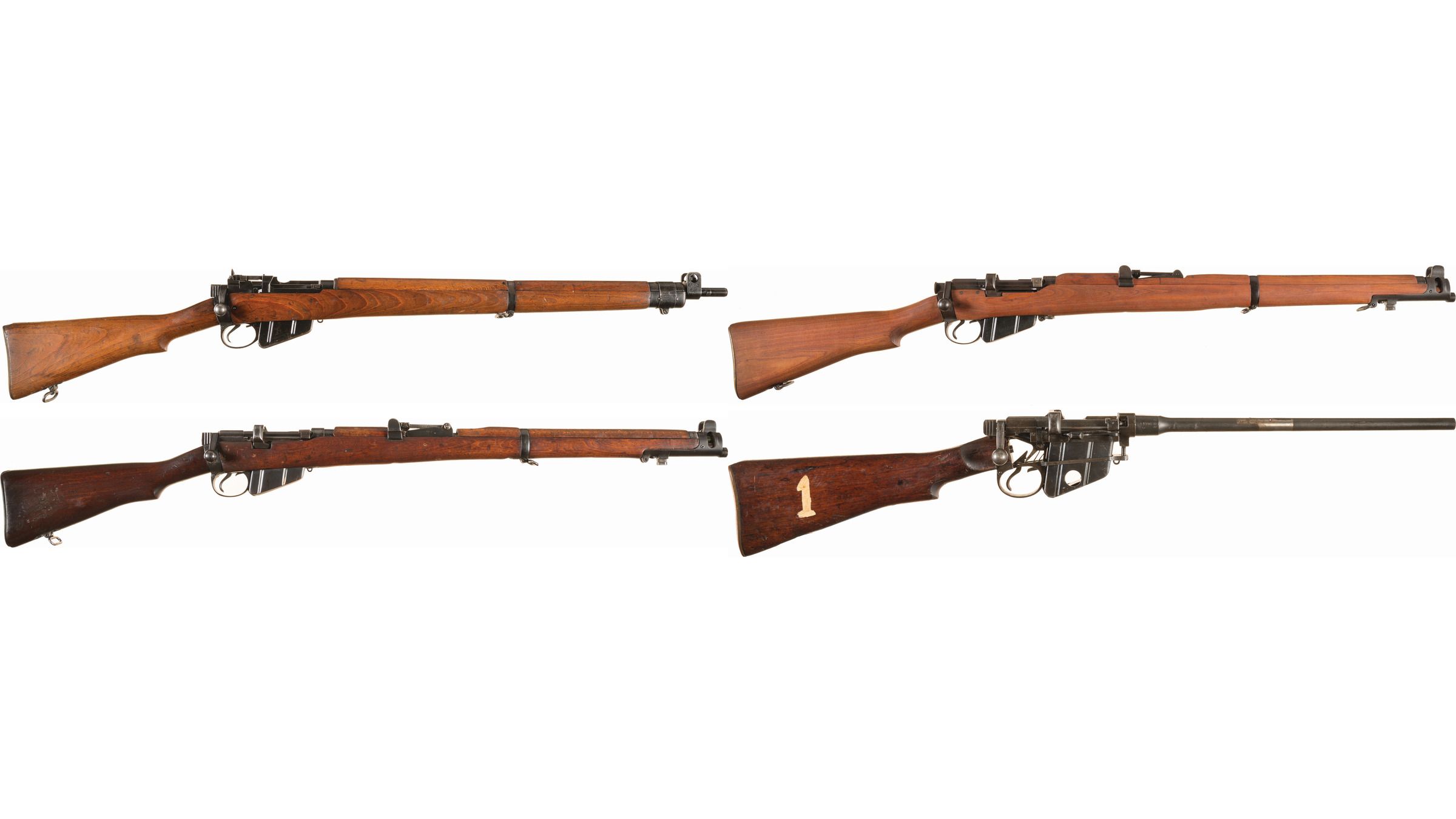 Four Short Magazine Lee-Enfield Bolt Action Rifles | Rock Island Auction