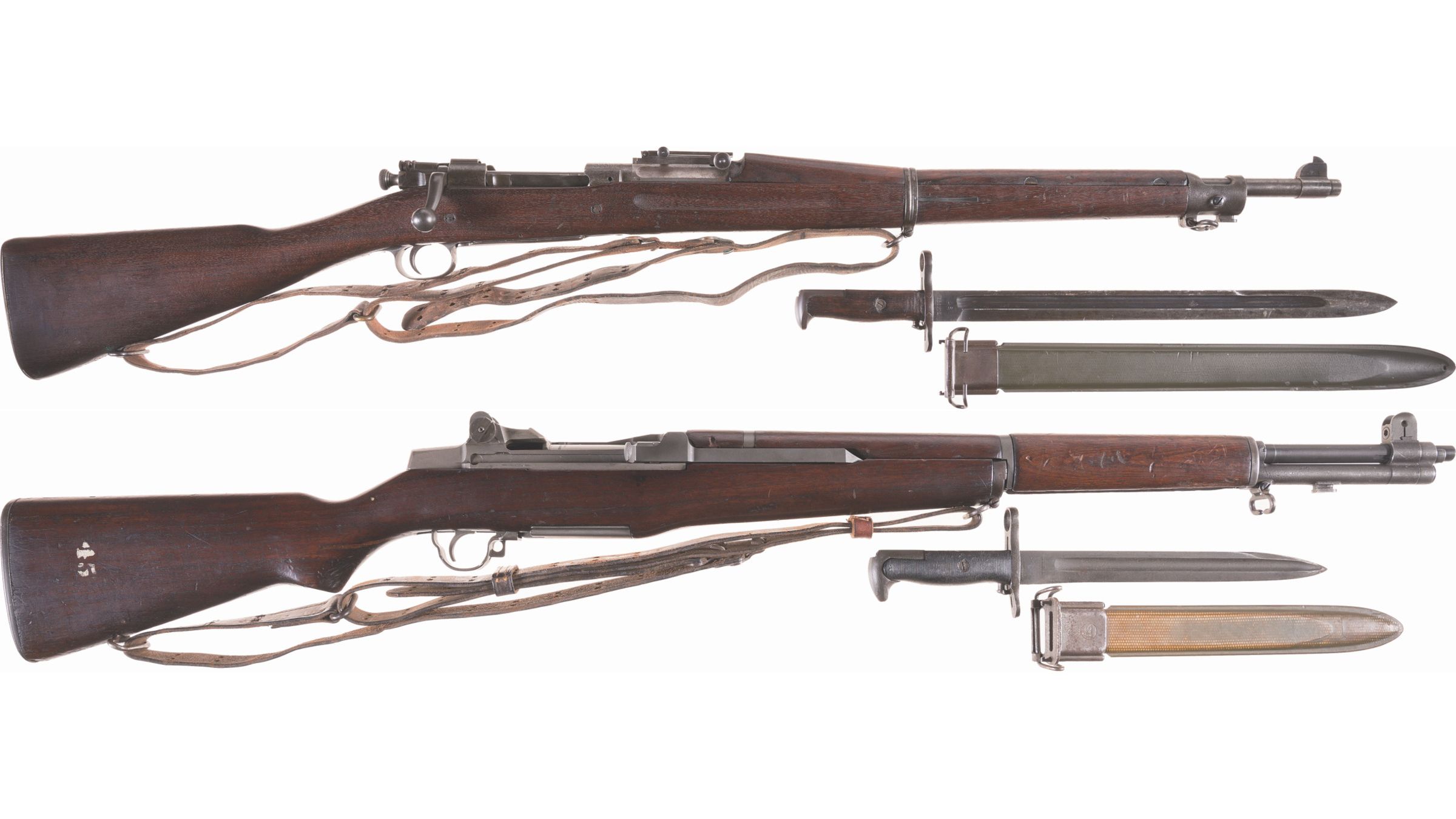 Two U.S. Military Rifles with Bayonets | Rock Island Auction