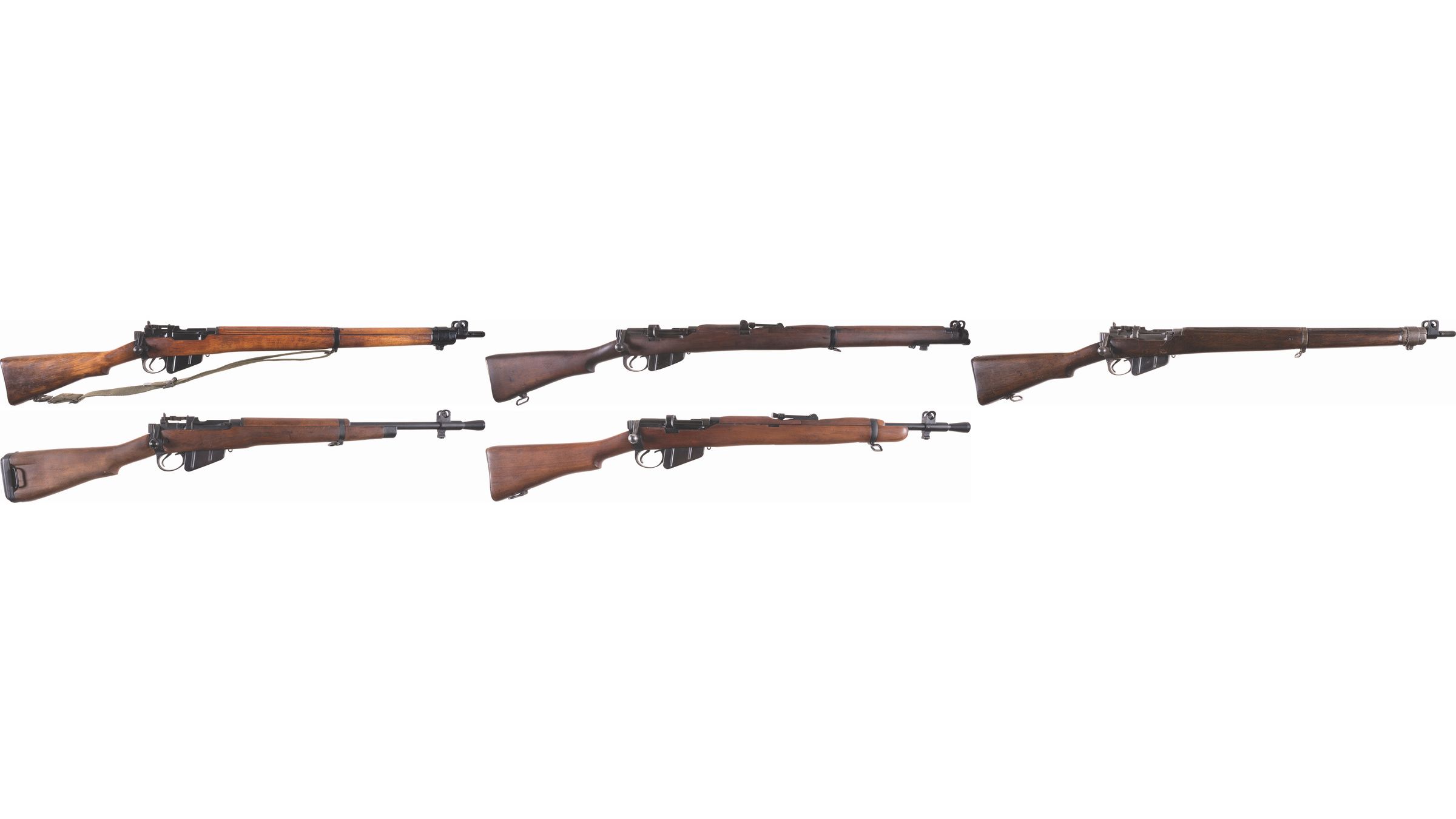 Five Short Magazine Lee-Enfield Bolt Action Military Long Guns | Rock ...