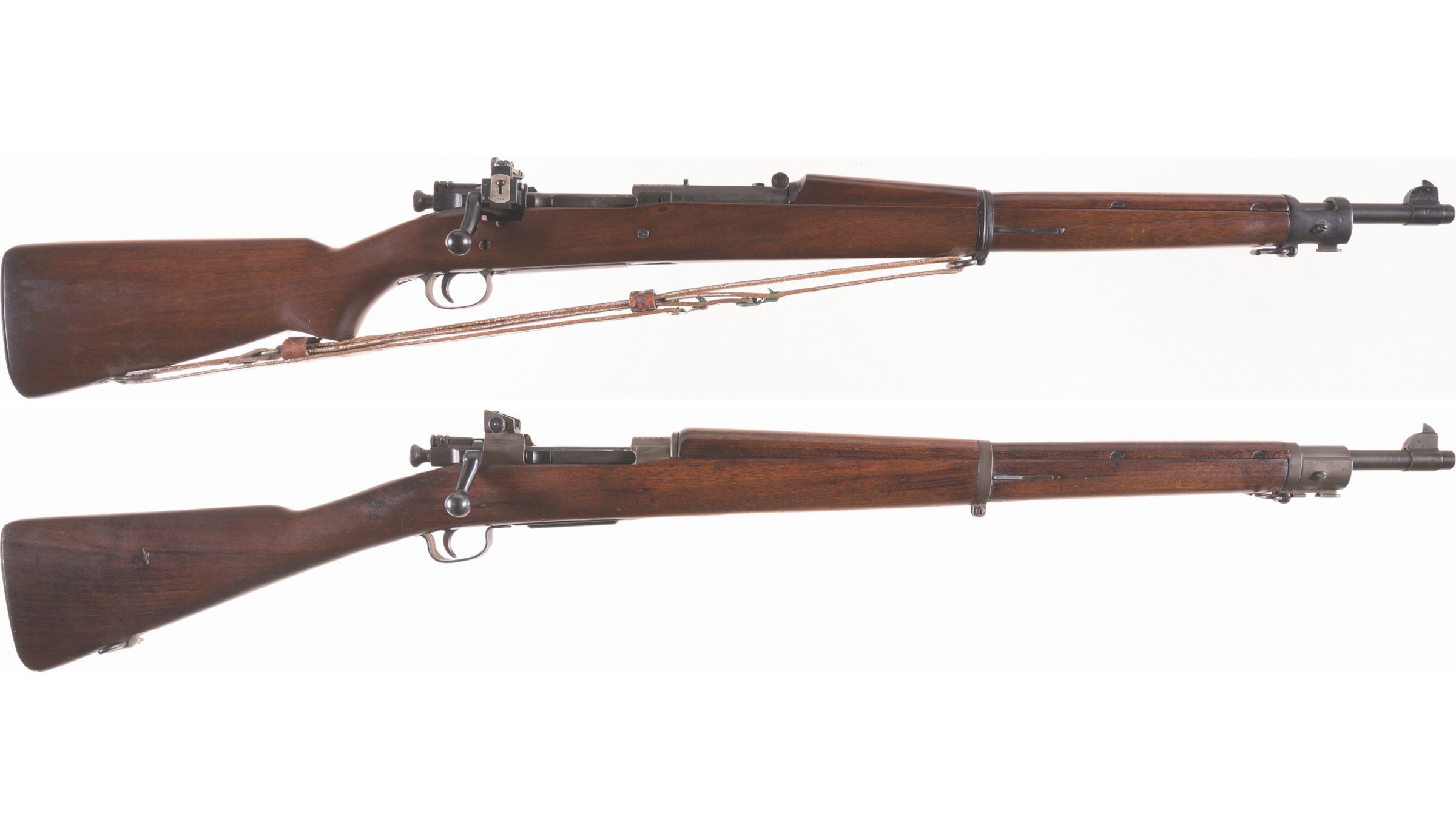 Two World War II U.S. Military Bolt Action Rifles -A) U.S. Remington Model ...