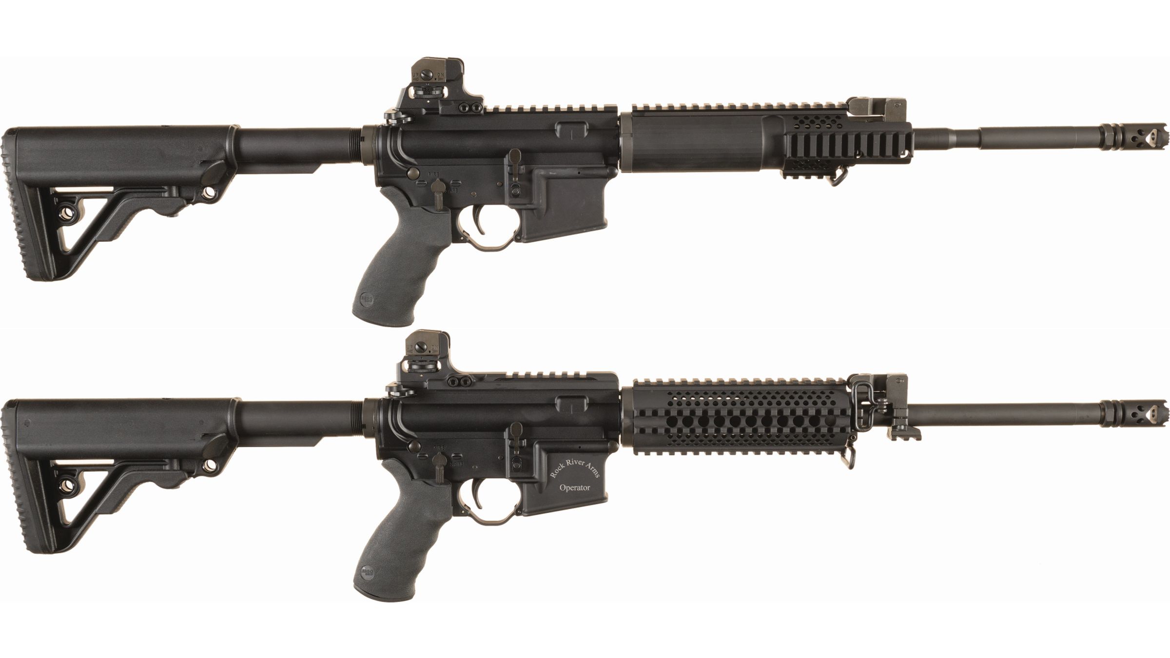 Two Left Handed Rock River Arms LAR-15 Semi-Automatic Rifles | Rock ...