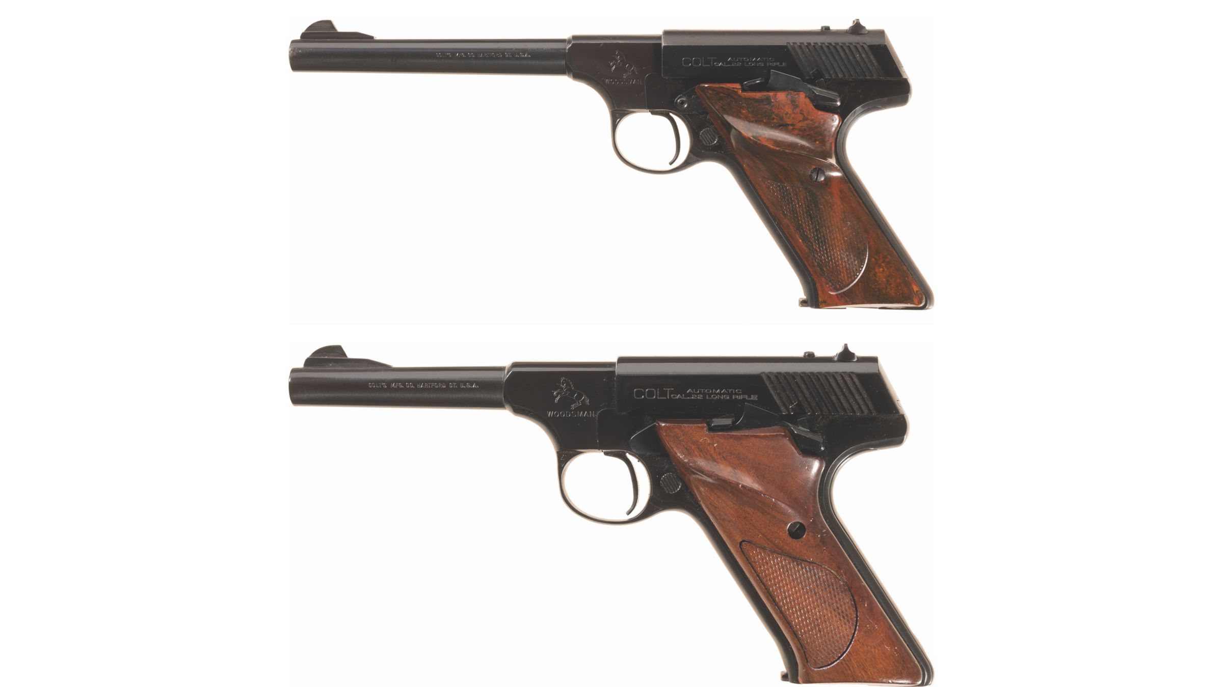 Two Colt 2nd Series Woodsman Semi-Automatic Pistols | Rock Island Auction