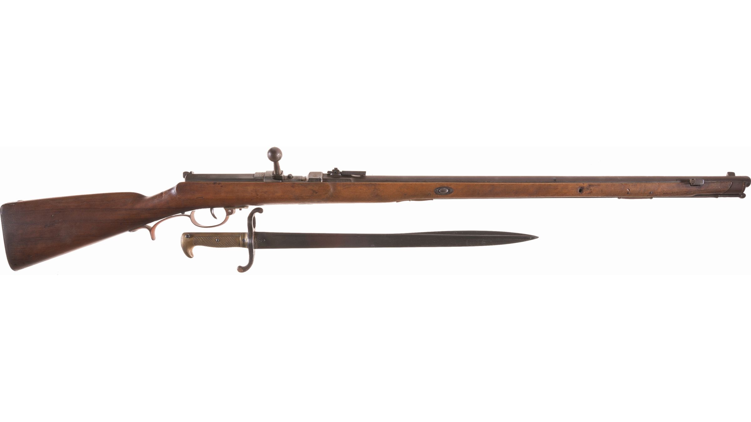 Dreyse Model 1860 Needlefire Bolt Action Rifle with Rock