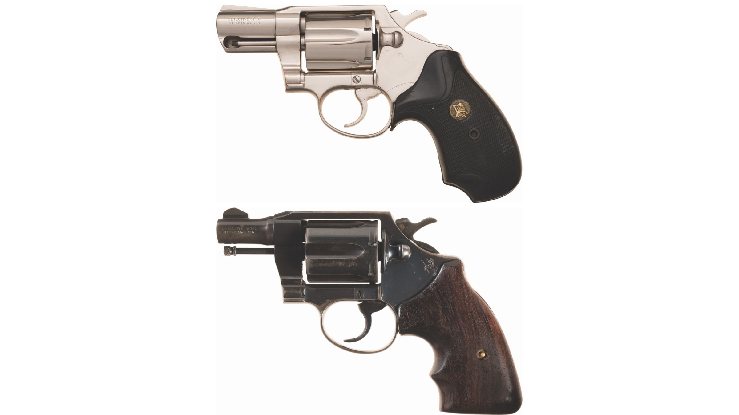 Two Colt Detective Special Double Action Revolvers 