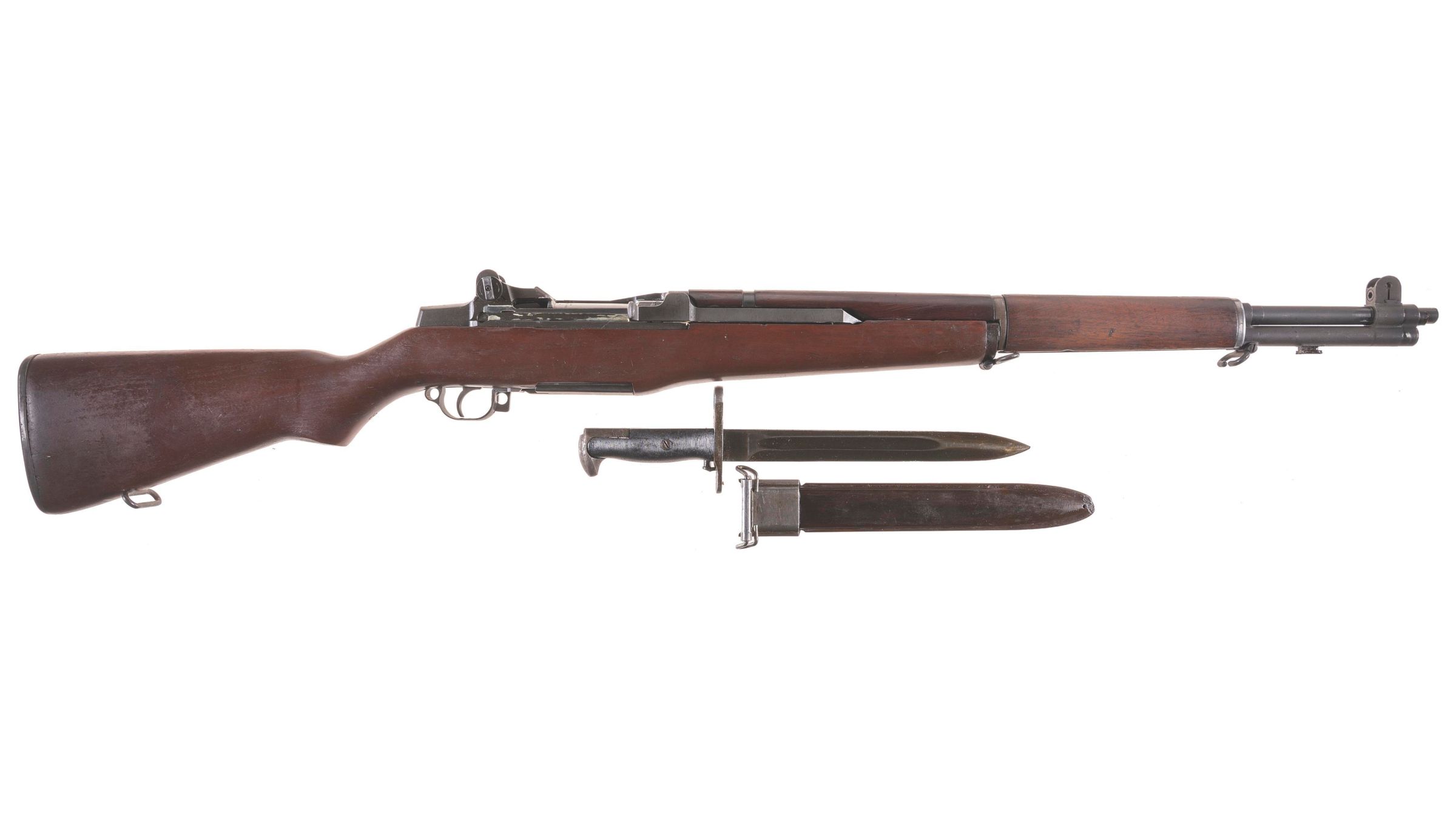 U S Springfield Armory M1 Garand Rifle With Bayonet Rock Island Auction ...