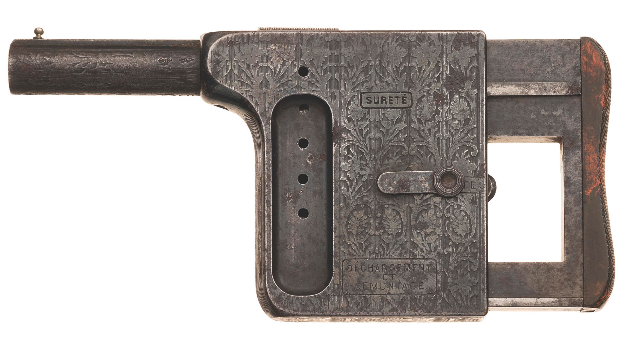 St. Etienne Gaulois No. 3 Palm Squeezer Pistol | Rock Island Auction