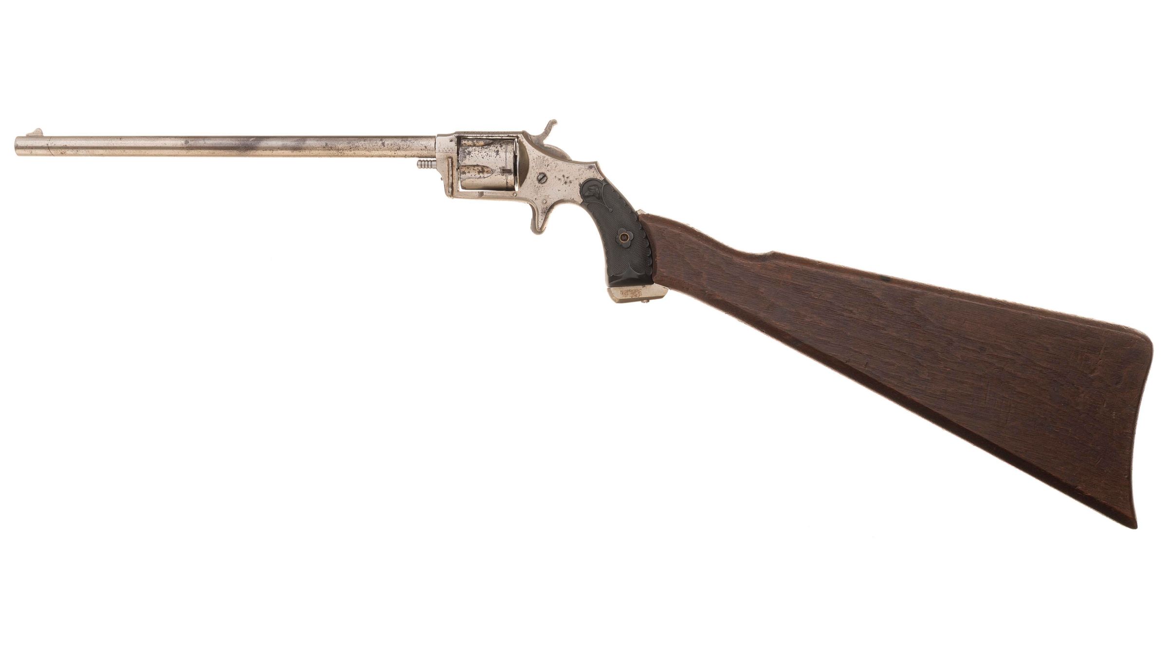 Hopkins And Allen Chichester Revolver With Shoulder Stock Rock Island Auction