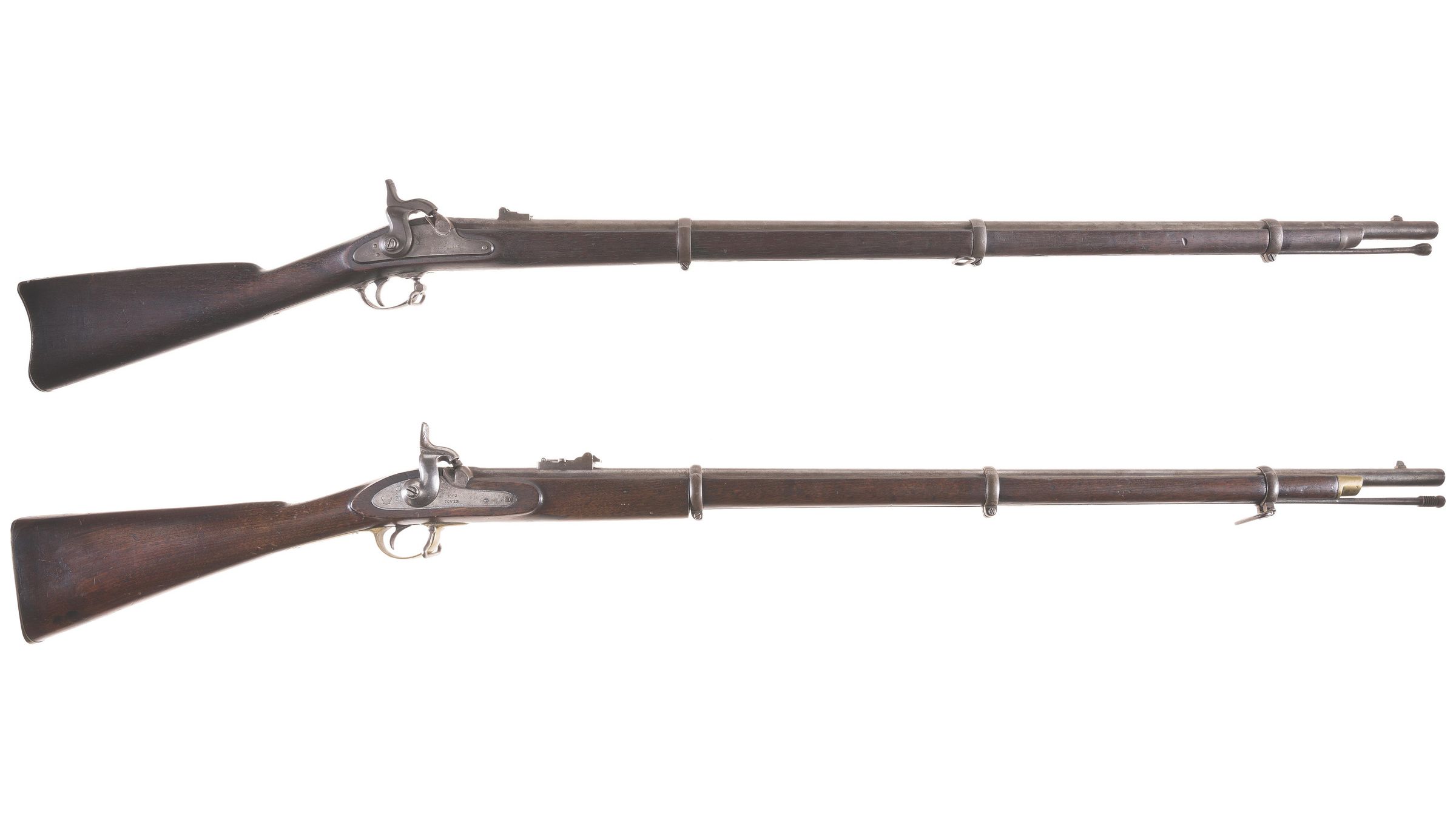 Two Civil War Era Percussion RifleMuskets Rock Island Auction