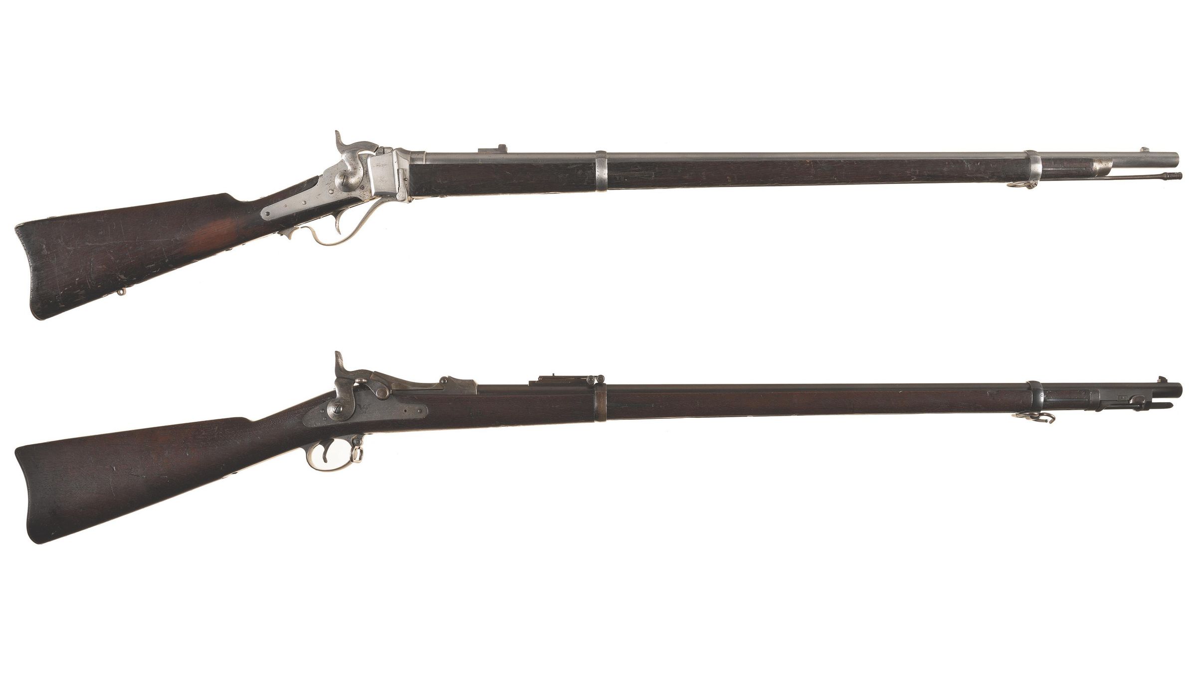 Two Antique U.S. Military Pattern Breech Loading Rifles Rock Island Auction
