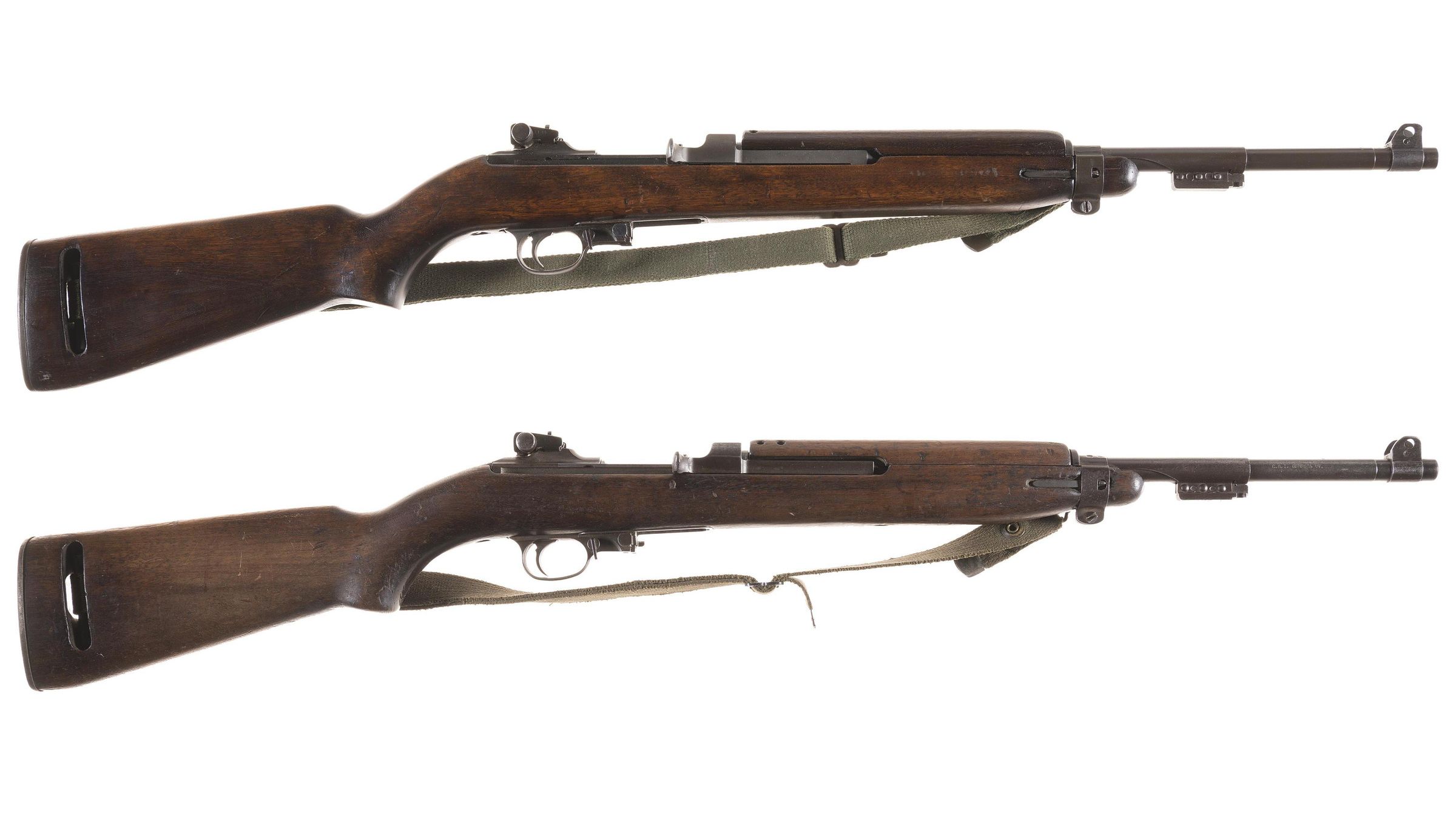 Two World War II U.S. Military M1 Semi-Automatic Carbines | Rock Island ...