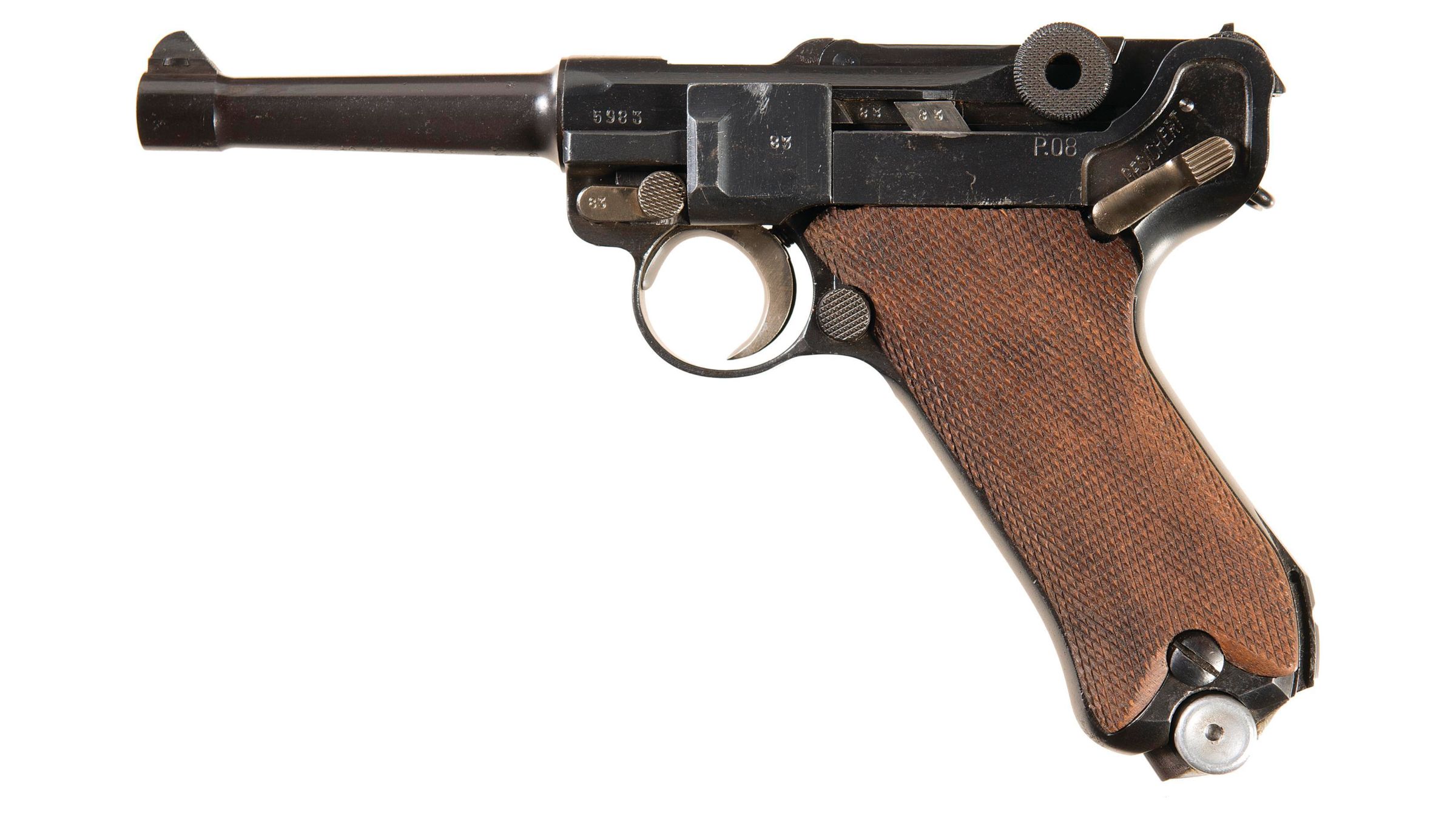 Dwm 41 Date P08 Luger Semi Automatic Pistol Rock Island Auction 7266