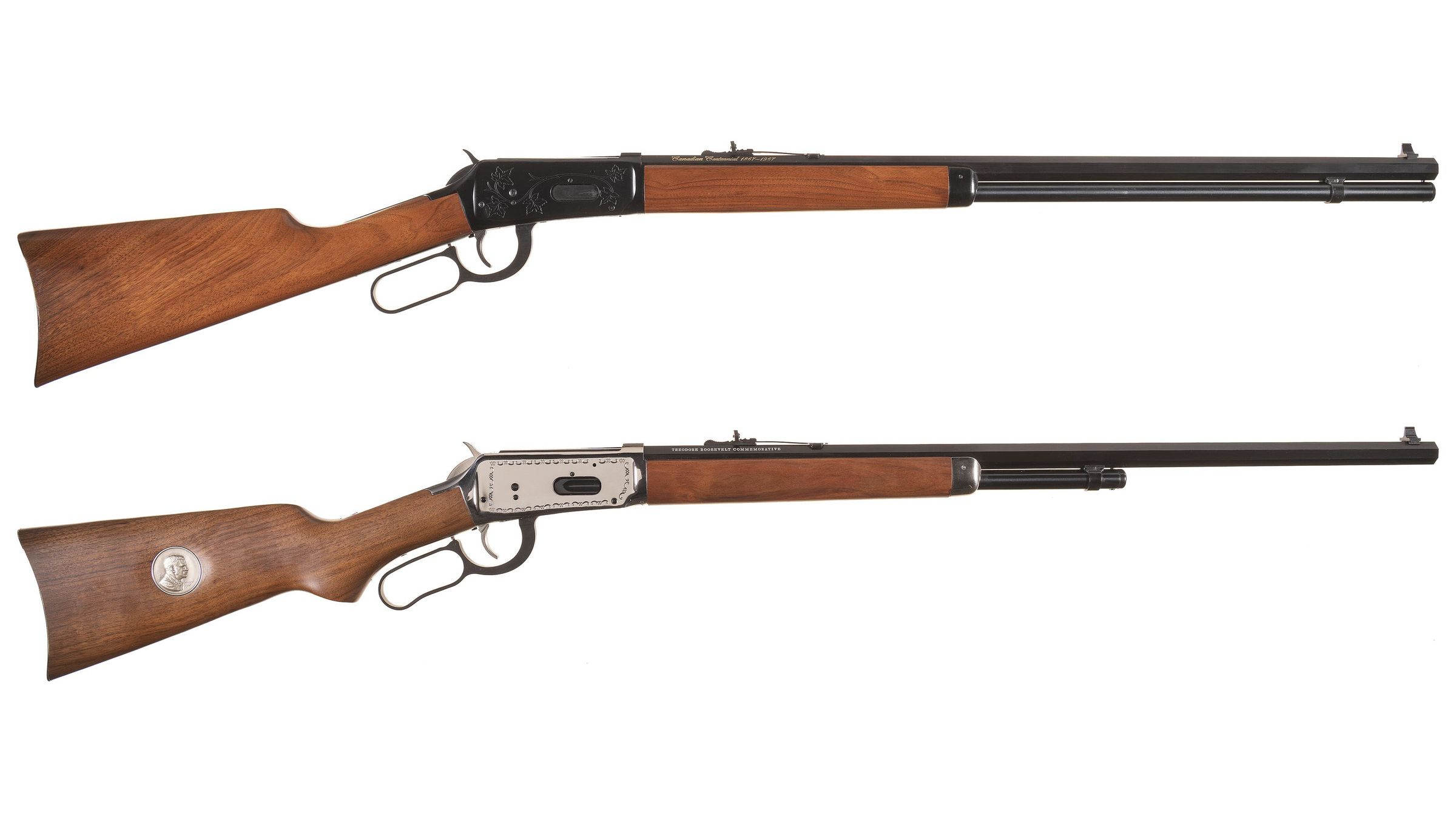 Two Winchester Commemorative Lever Action Rifles Rock Island Auction