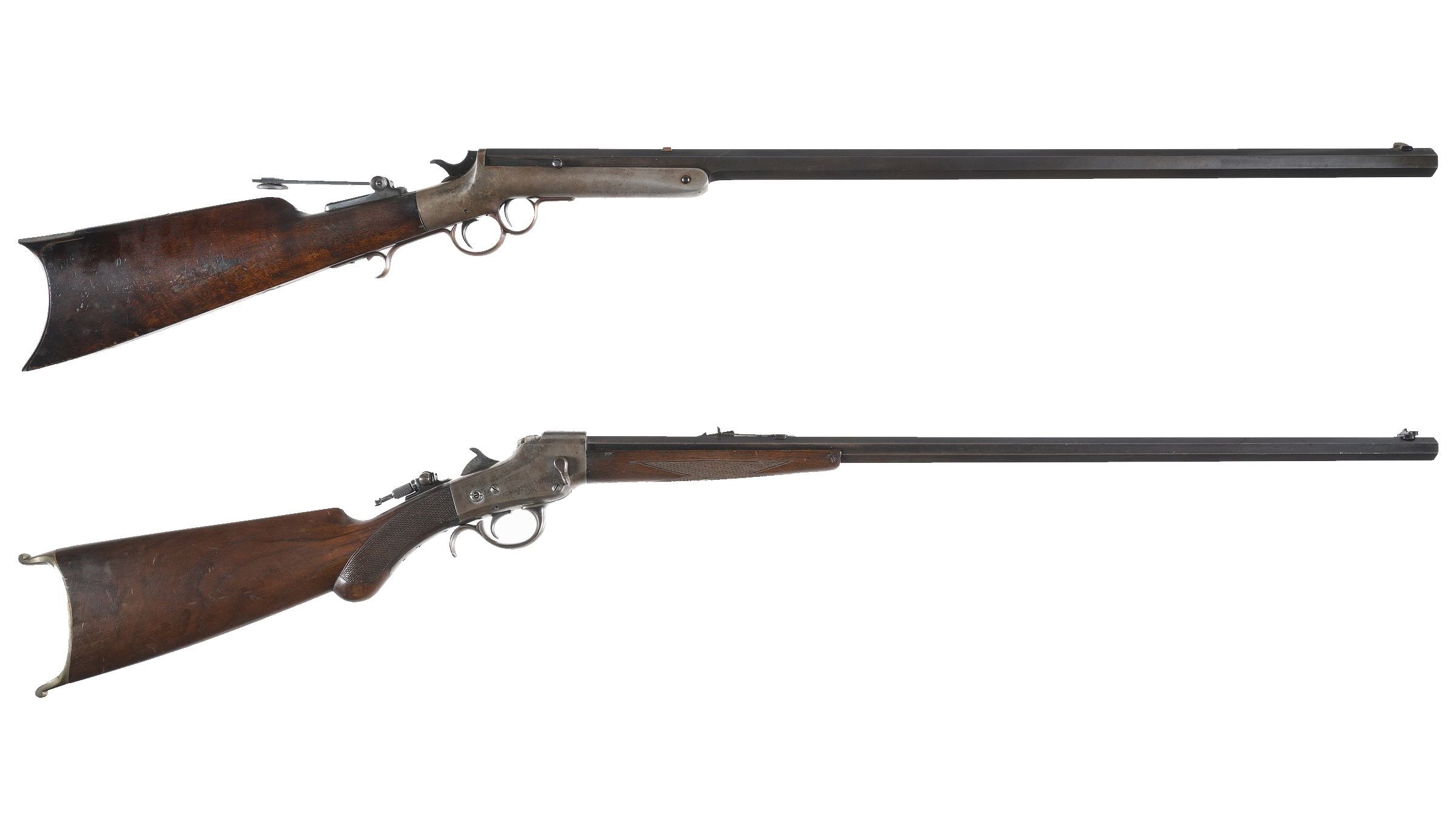 Two Antique American Single Shot Rifles | Rock Island Auction