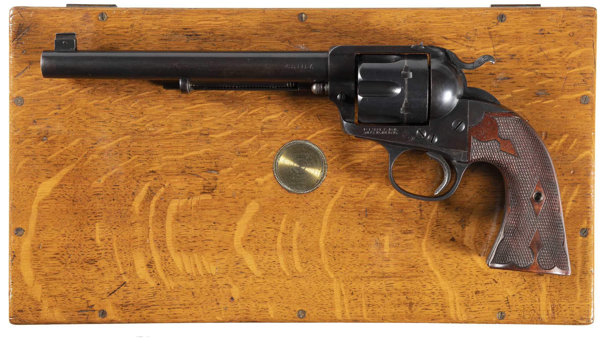 Cased Colt Bisley Flattop Target Single Action Army Revolver Rock Island Auction