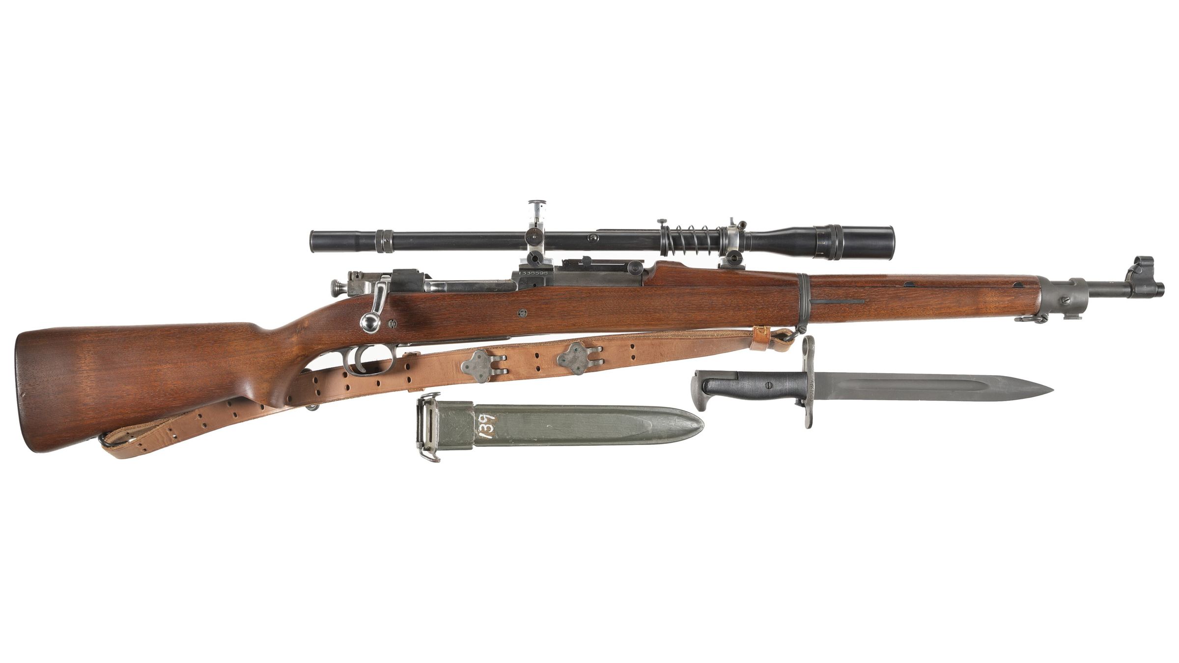 U S Springfield Model 1903 Sniper Style Rifle With Scope Rock Island Auction