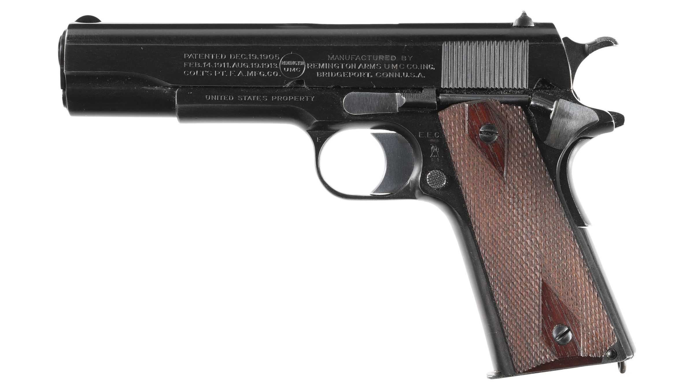 Us Remington Umc Model 1911 Semi Automatic Pistol Rock Island Auction 4344